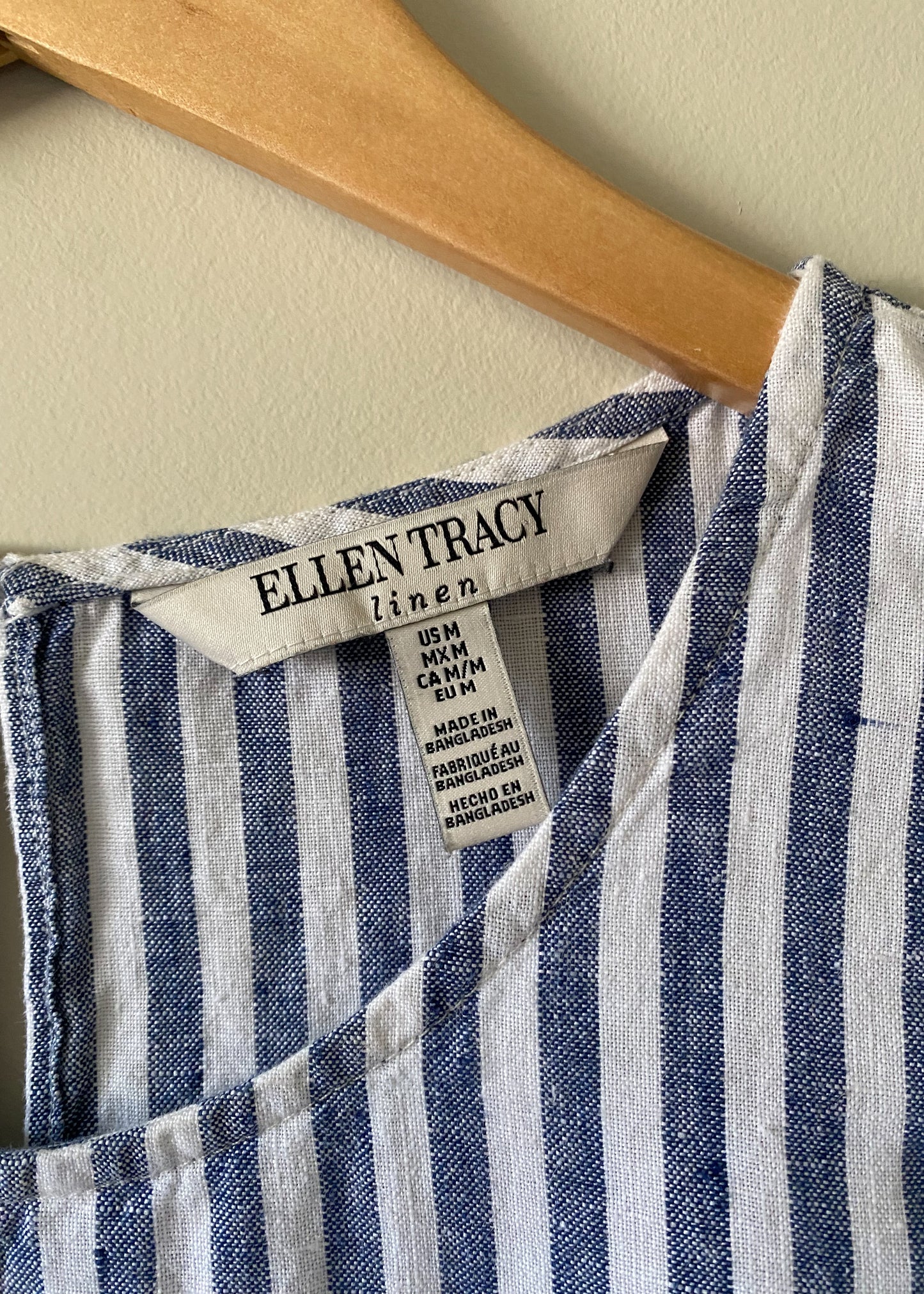 Ellen Tracy Linen Top (M)