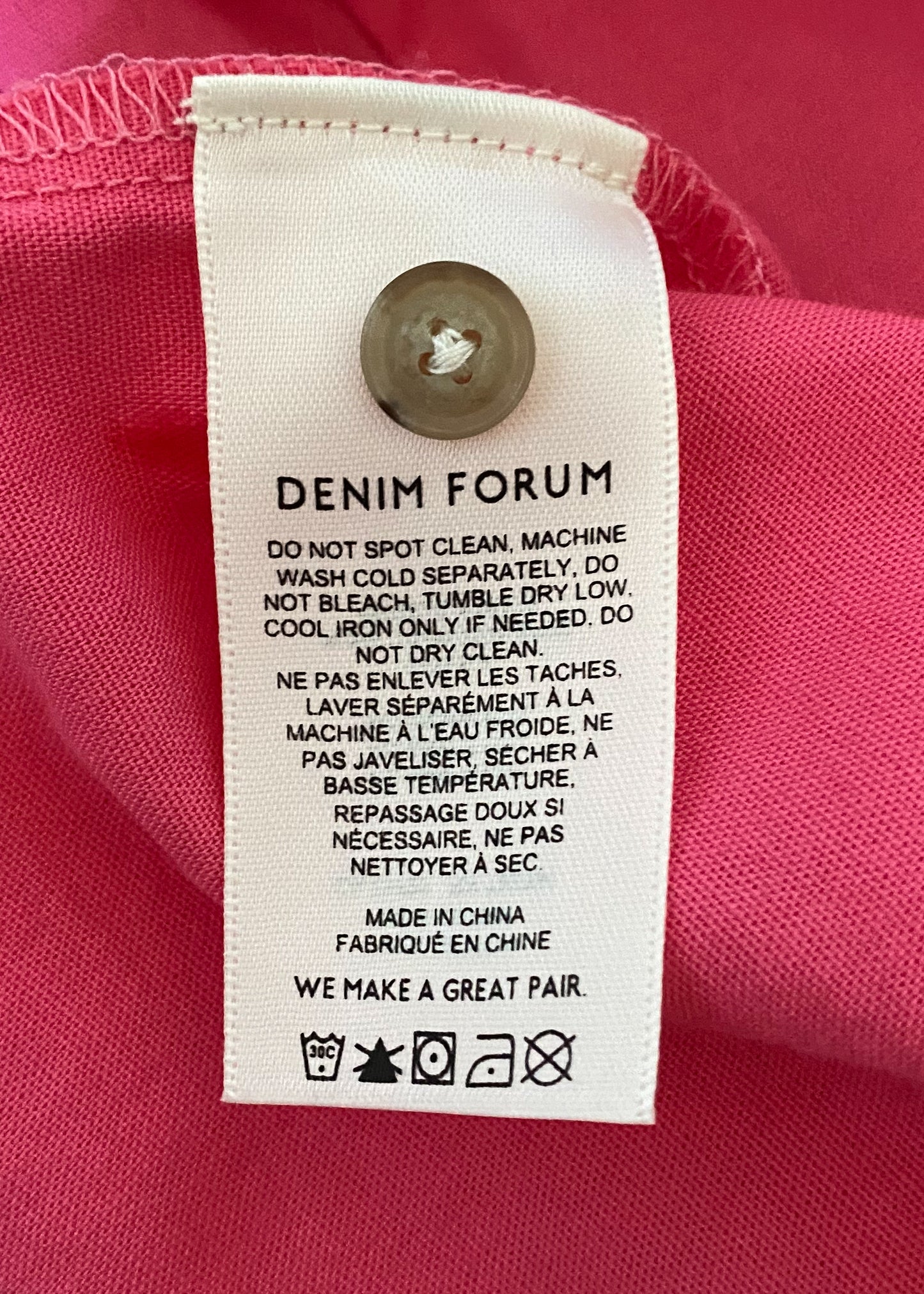 Denim Forum Cotton Top (XS)
