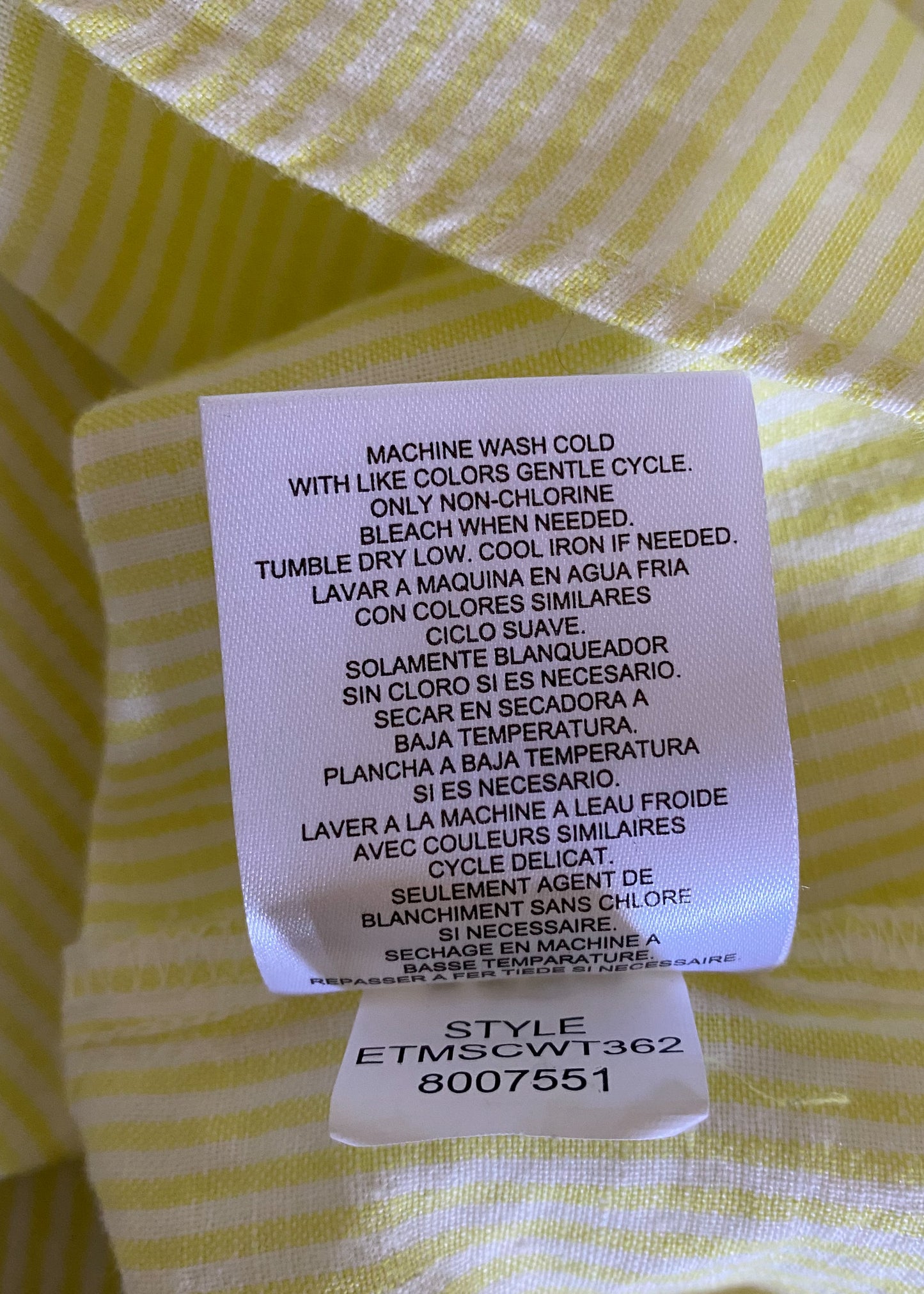 Ellen Tracy Linen & Cotton Top (XL)