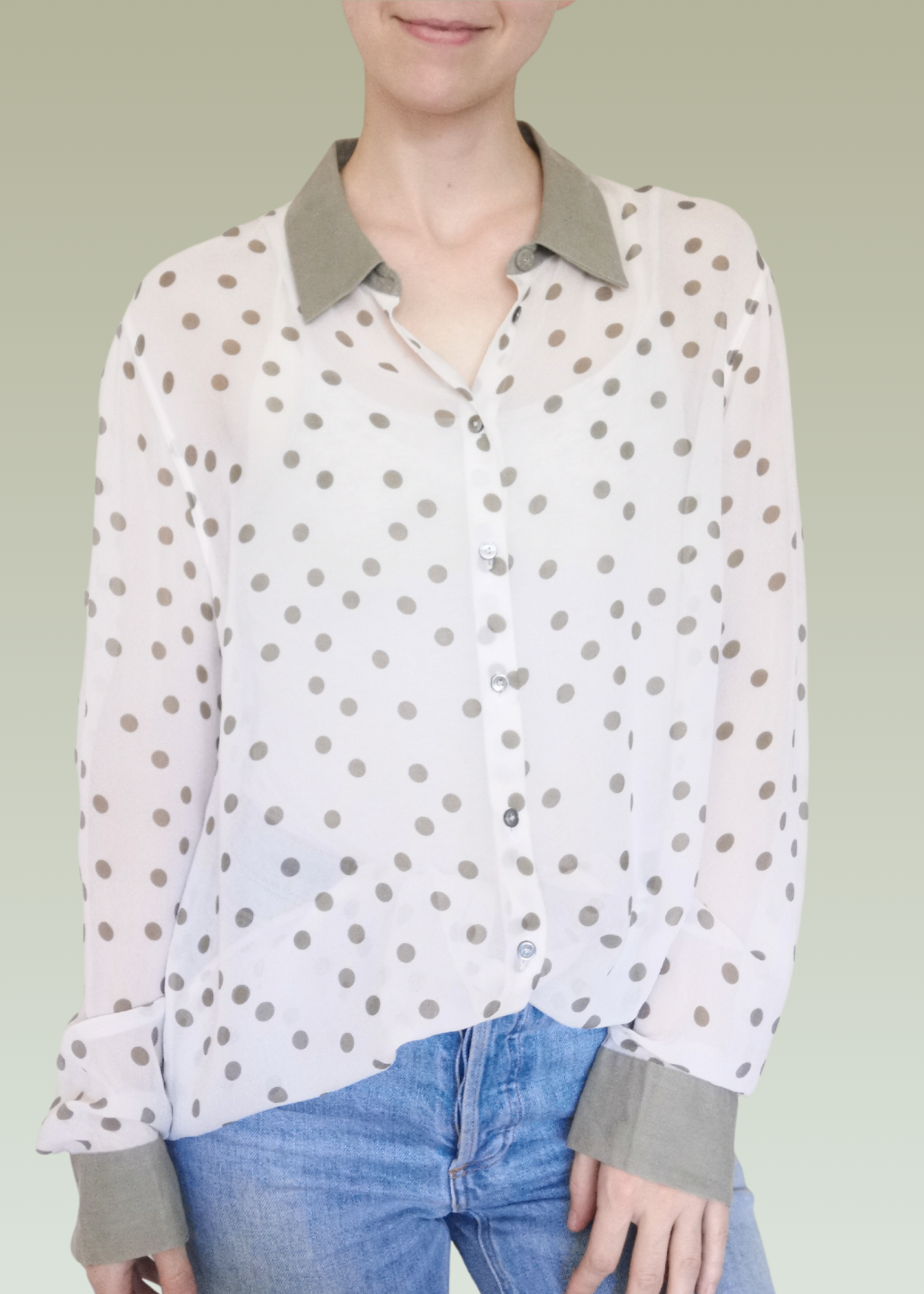 Van Laack Silk Blouse (L)