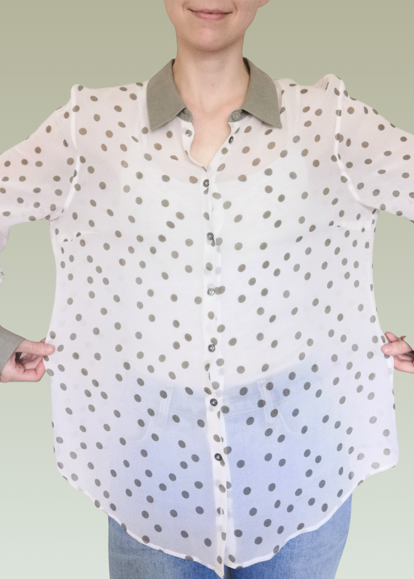 Van Laack Silk Blouse (L)