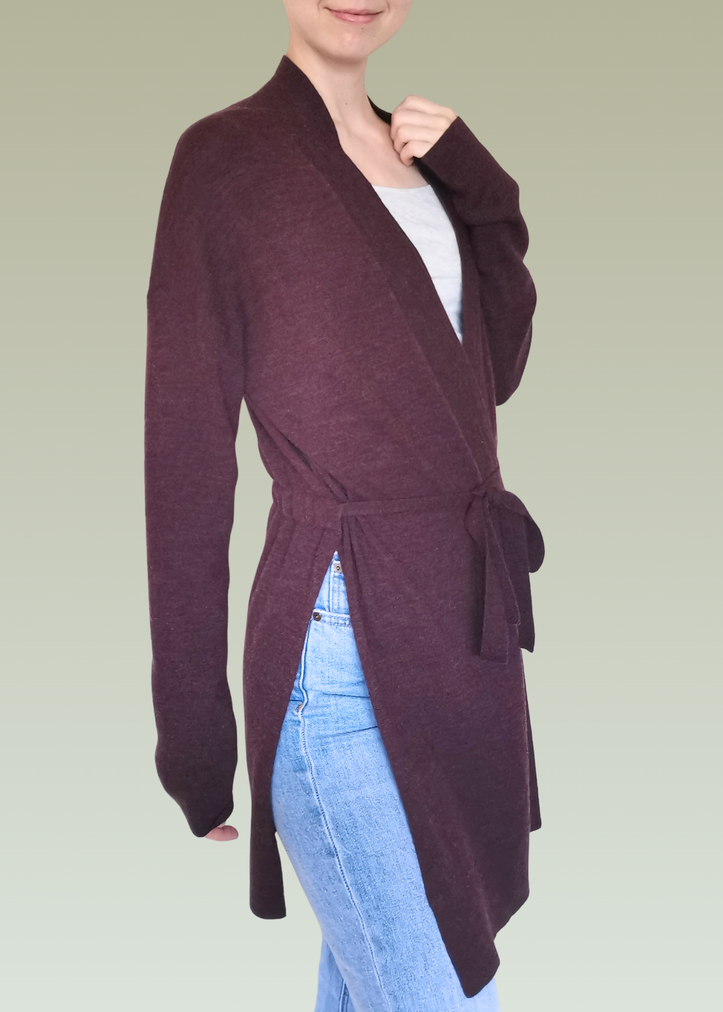 Adrienne Vittadini Merino Wool Cardigan (S)