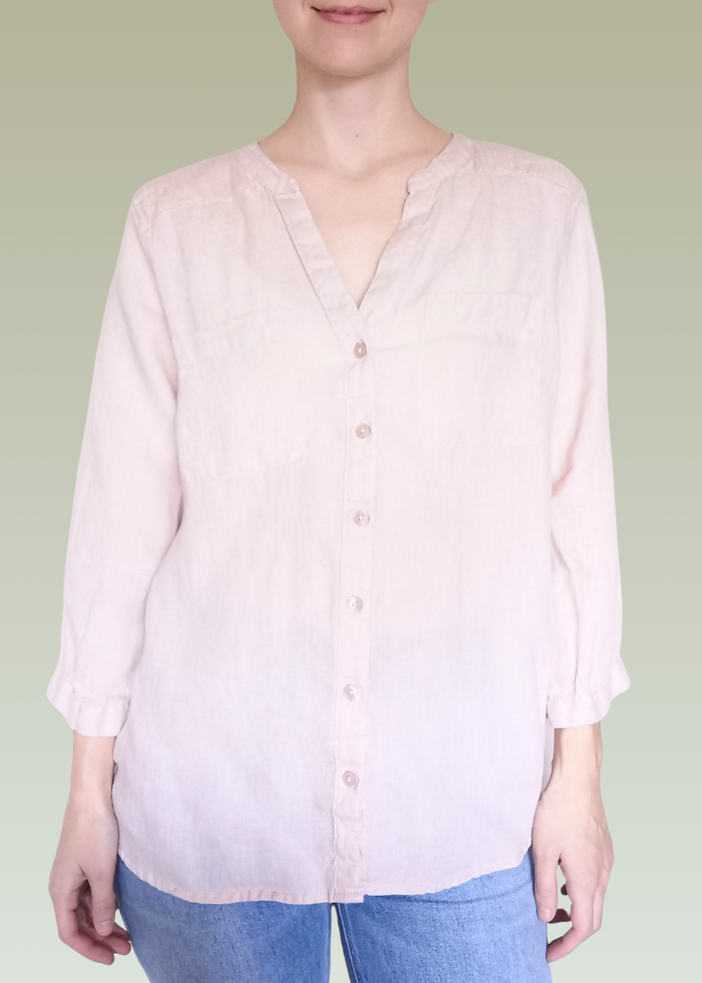 Harve Benard Linen Top (L)