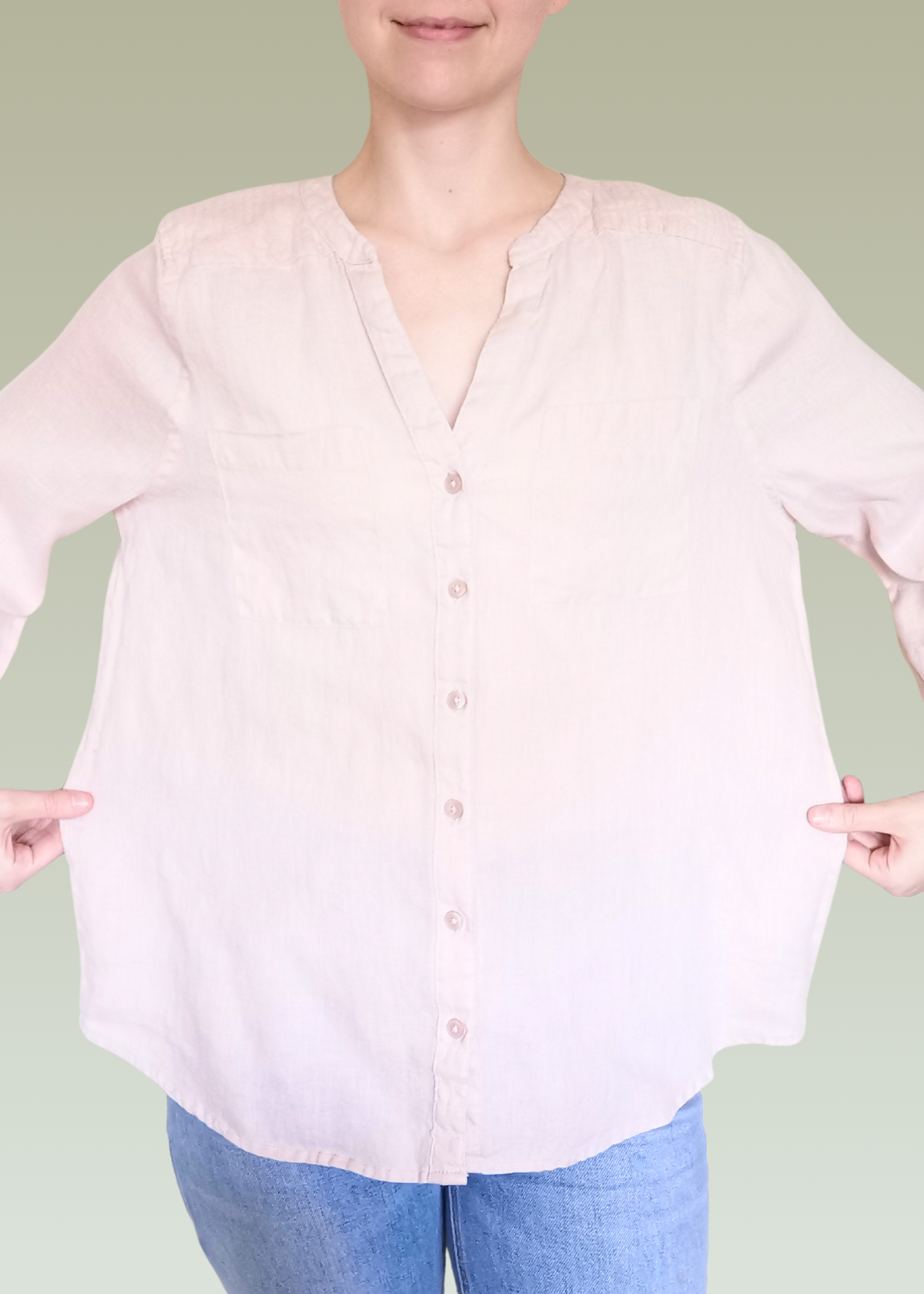 Harve Benard Linen Top (L)