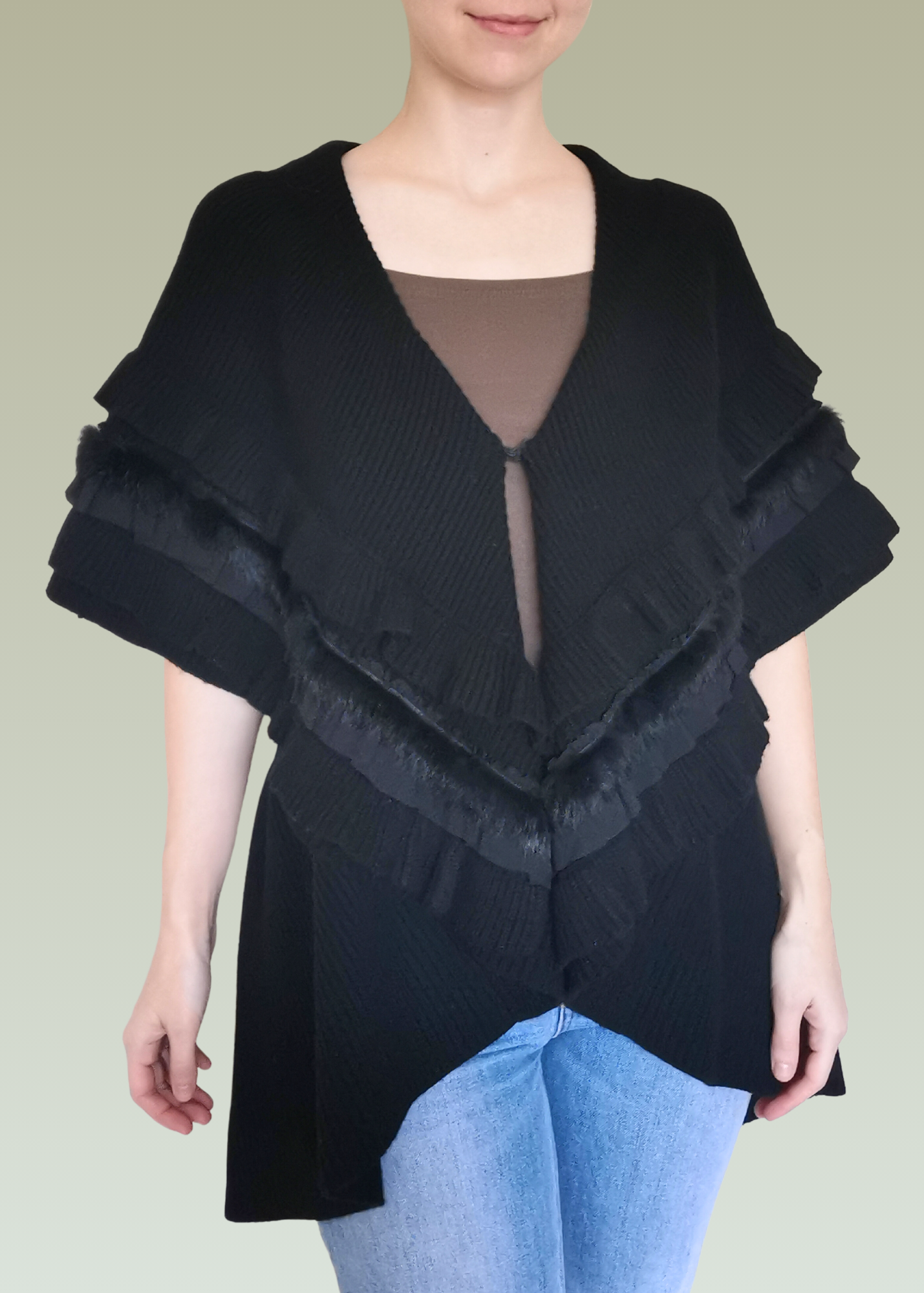 Alice + Olivia Wool & Cashmere Cardigan Vest (S)