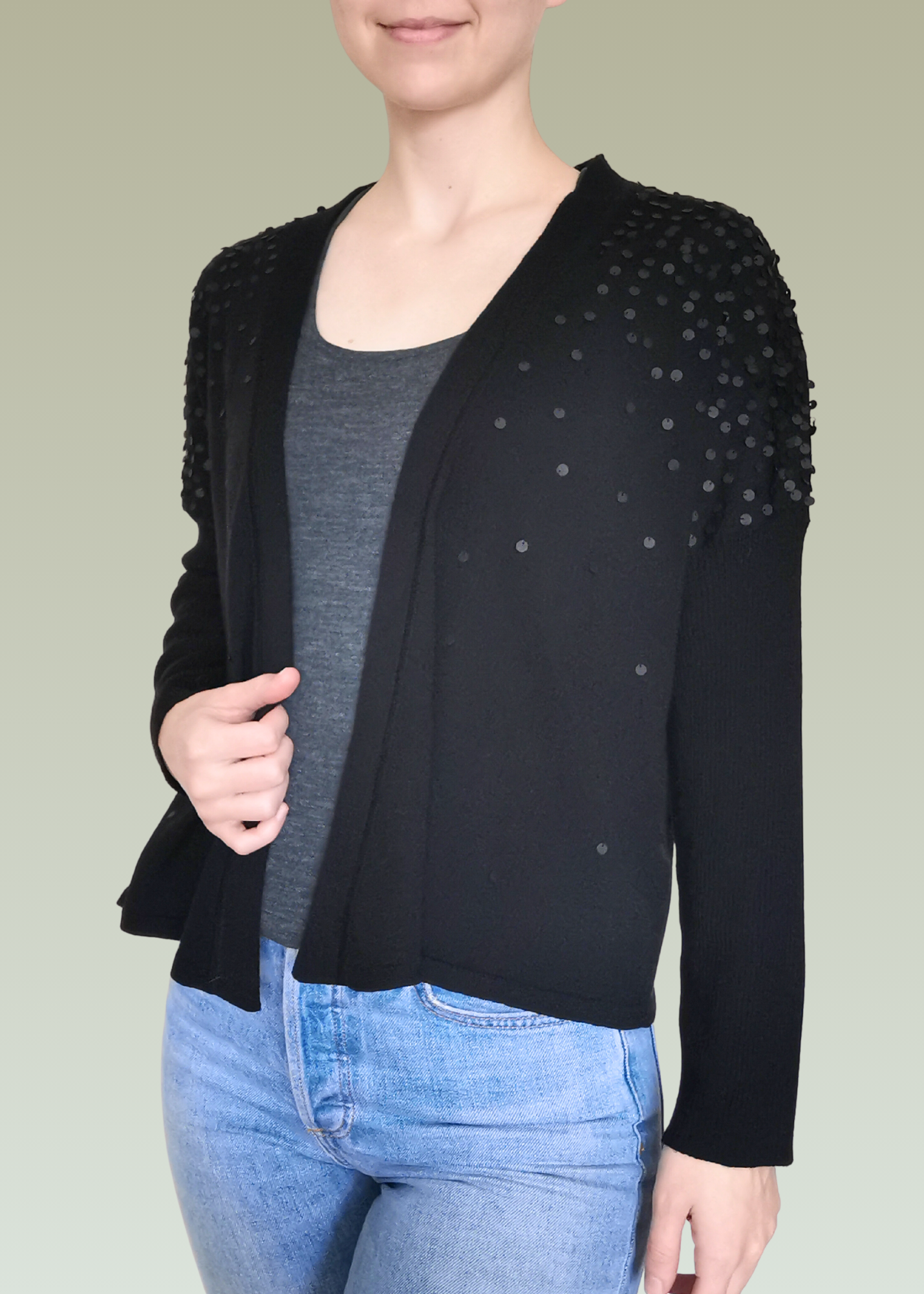 Eileen Fisher Merino Wool Cardigan (L)