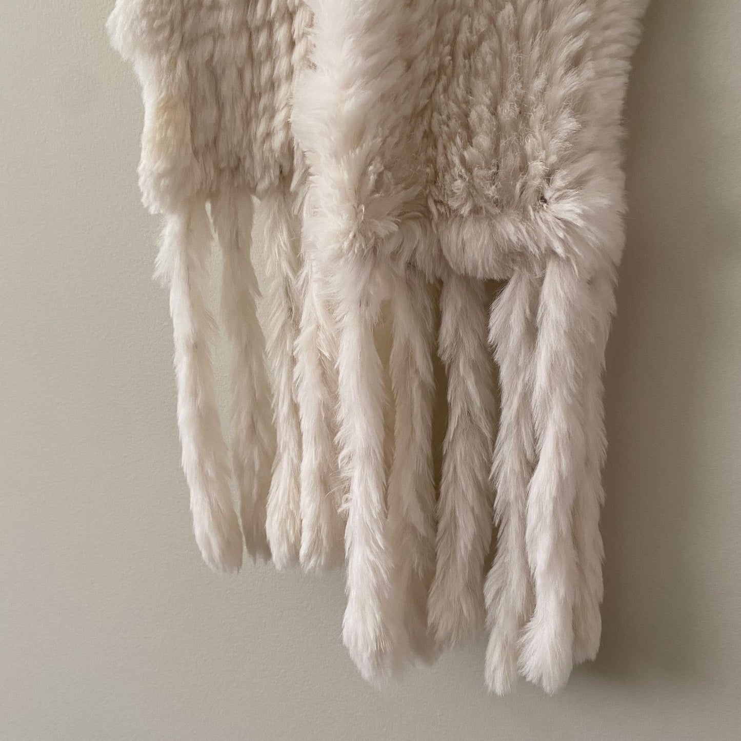 Anne Klein Rabbit Fur Scarf