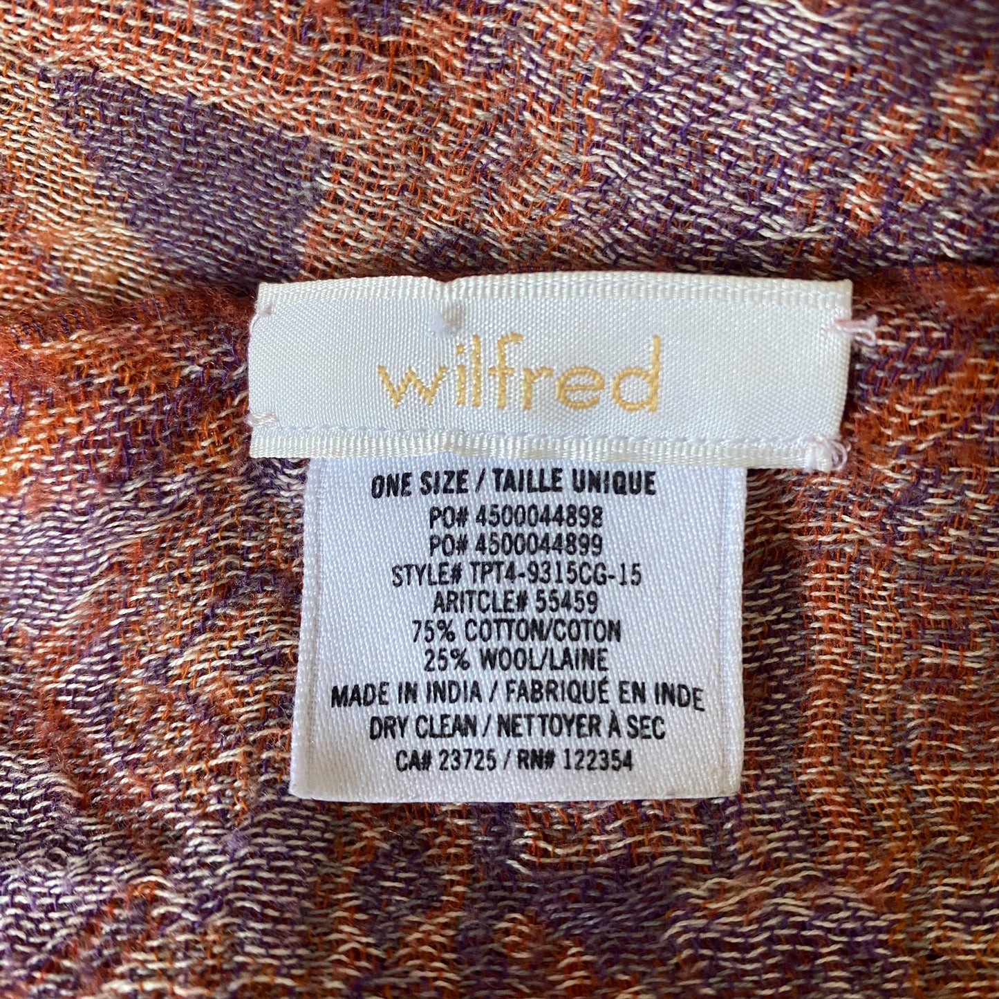 Wilfred Cotton & Wool Scarf