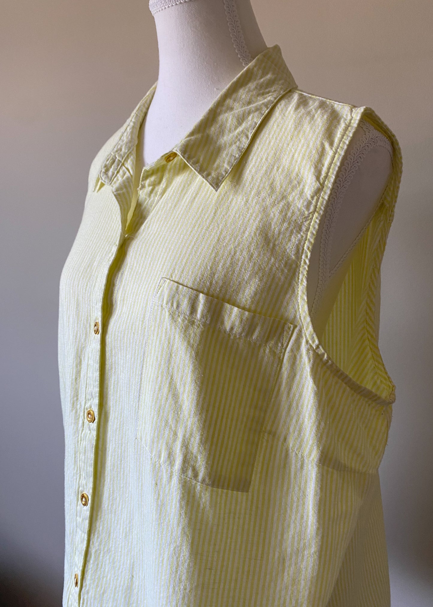 Ellen Tracy Linen & Cotton Top (XL)