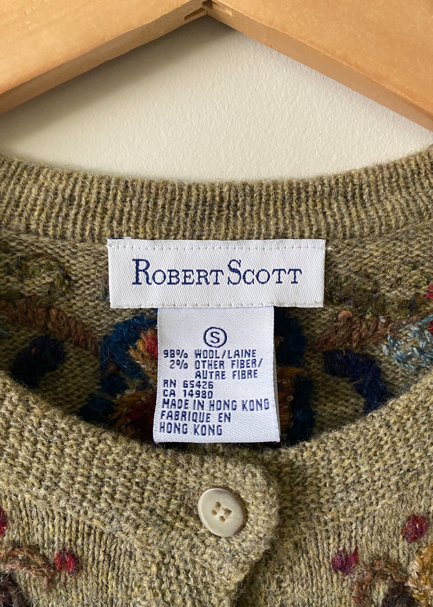 Robert Scott Wool Cardigan (S)
