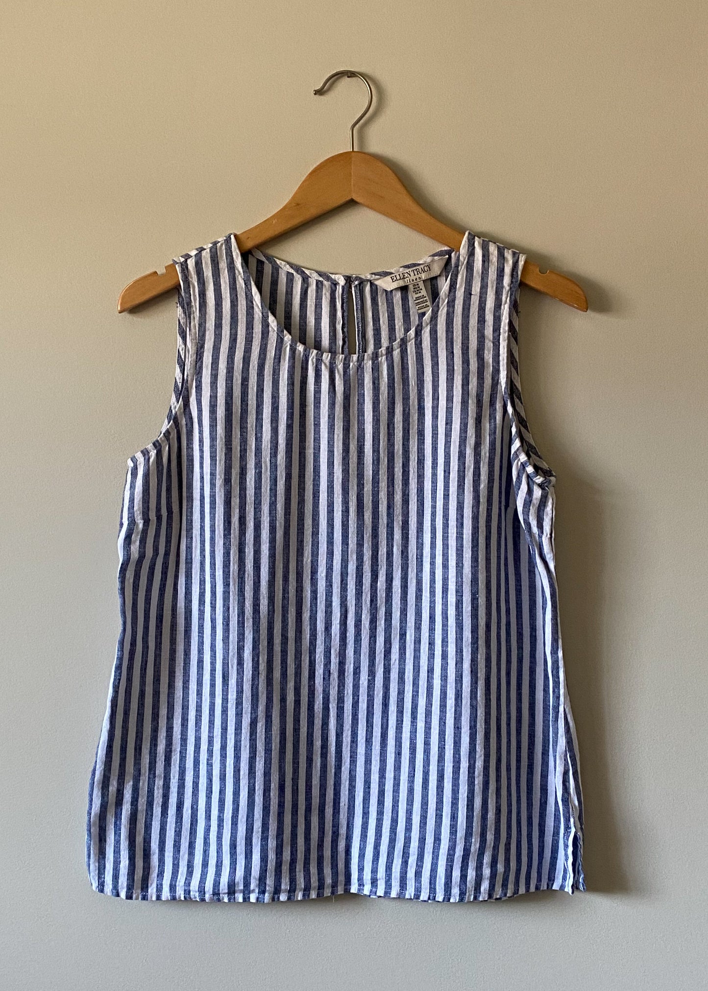 Ellen Tracy Linen Top (M)