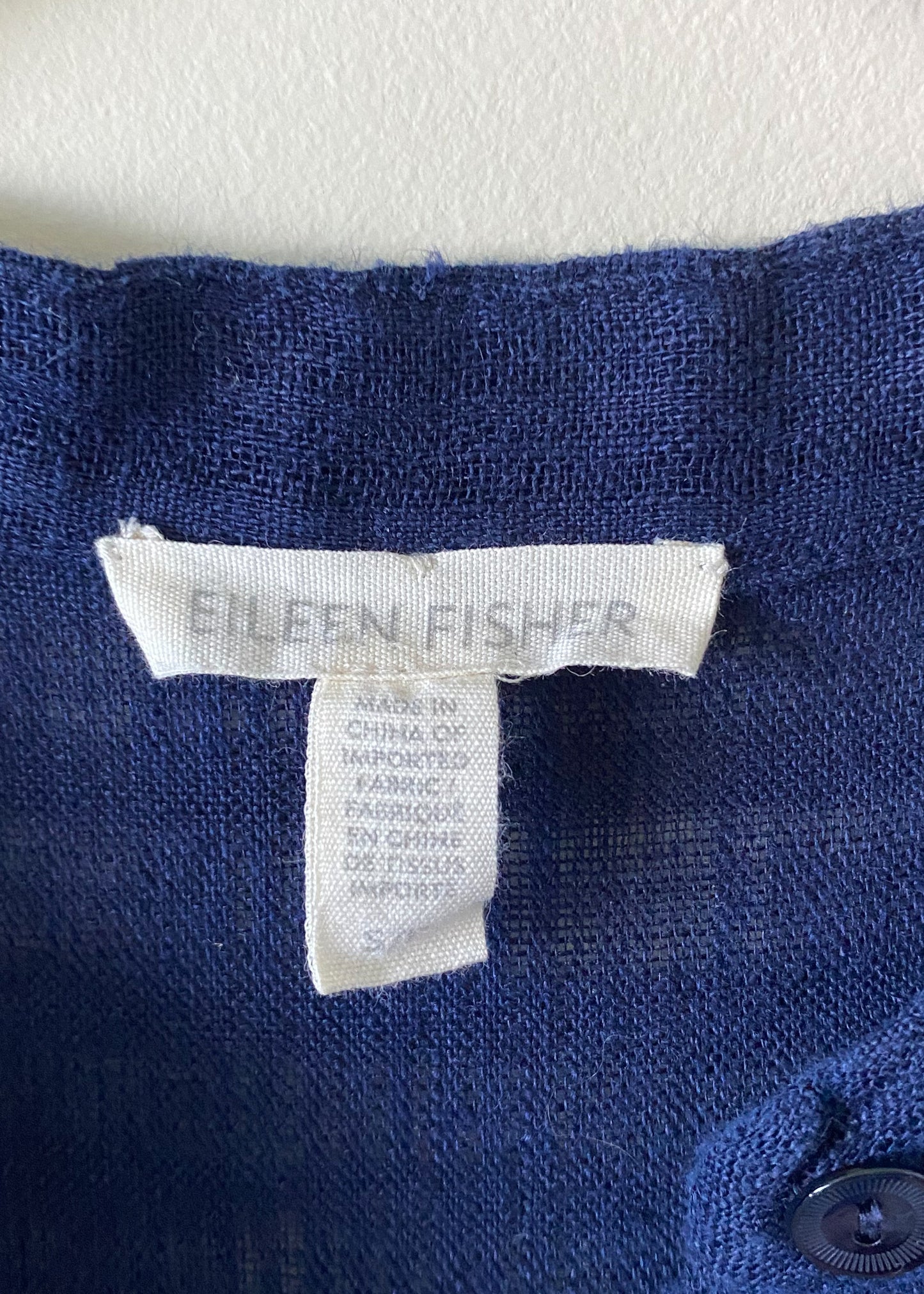 Eileen Fisher Linen Long Shirt (S)
