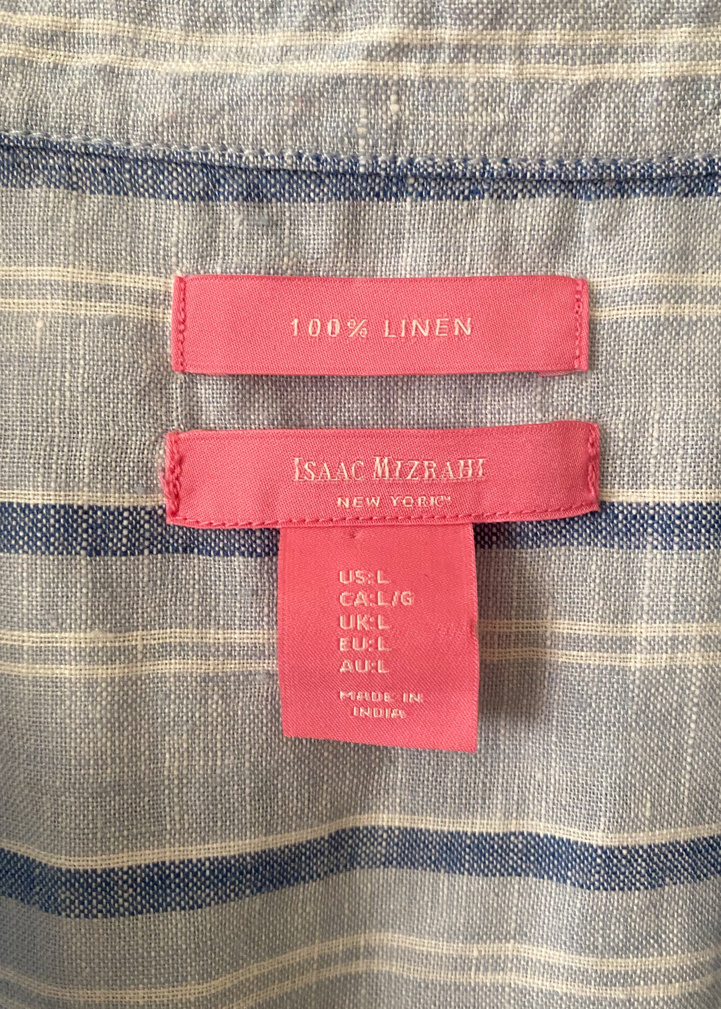 Isaac Mizrahi Linen Top (L)