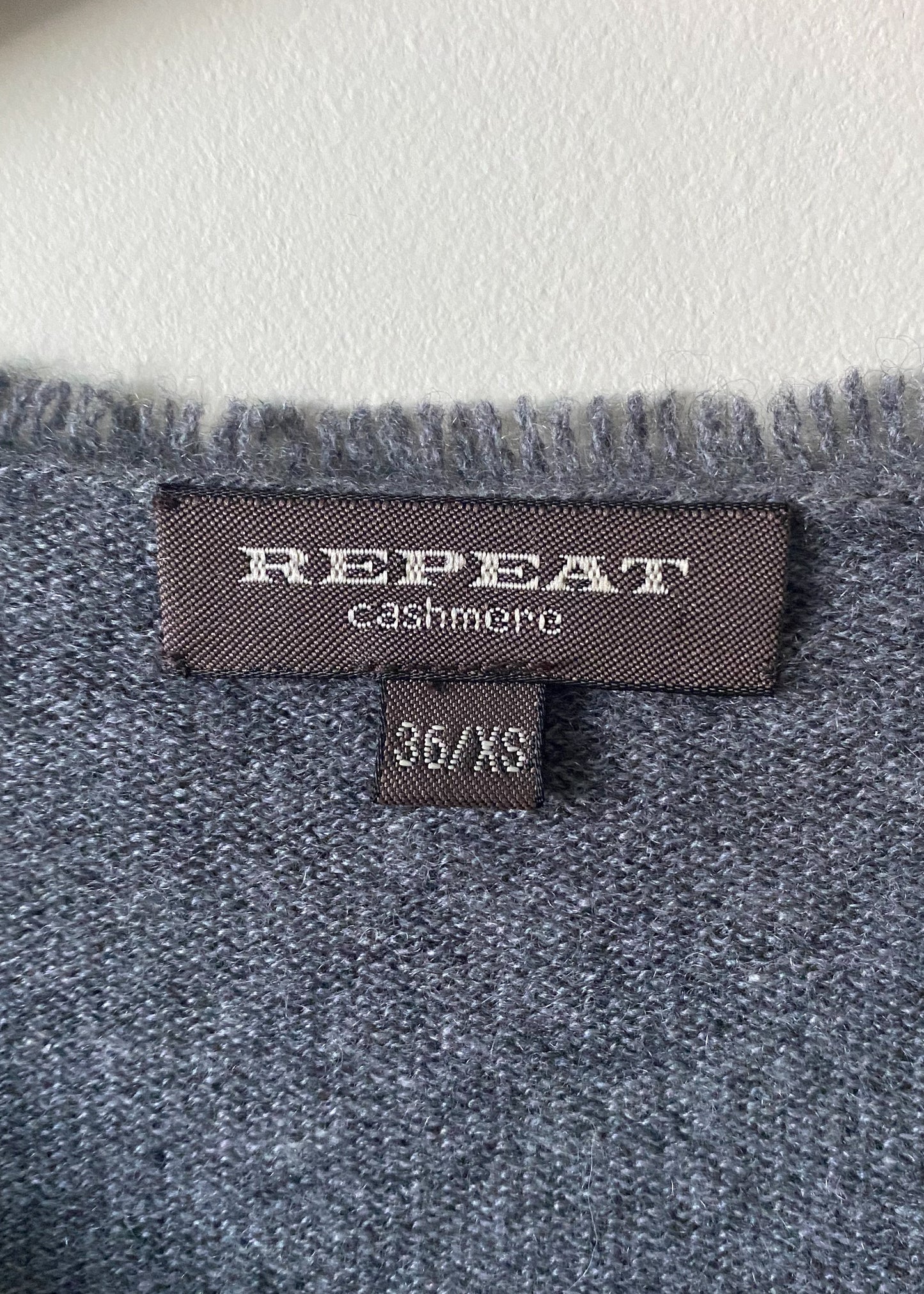 Repeat Cashmere Zippered Cardigan (XS)