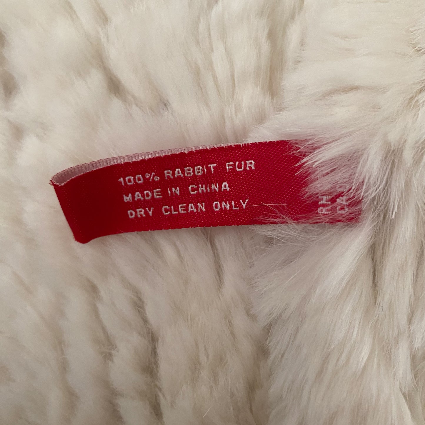 Anne Klein Rabbit Fur Scarf