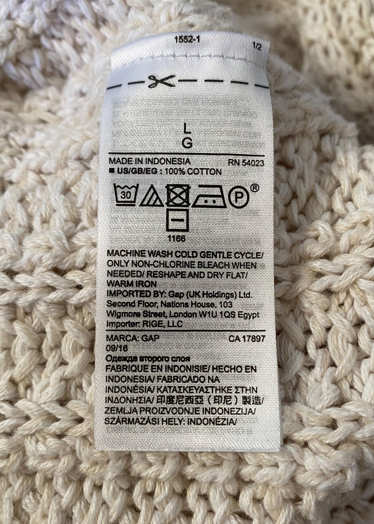 Gap Cotton Sweater (L)