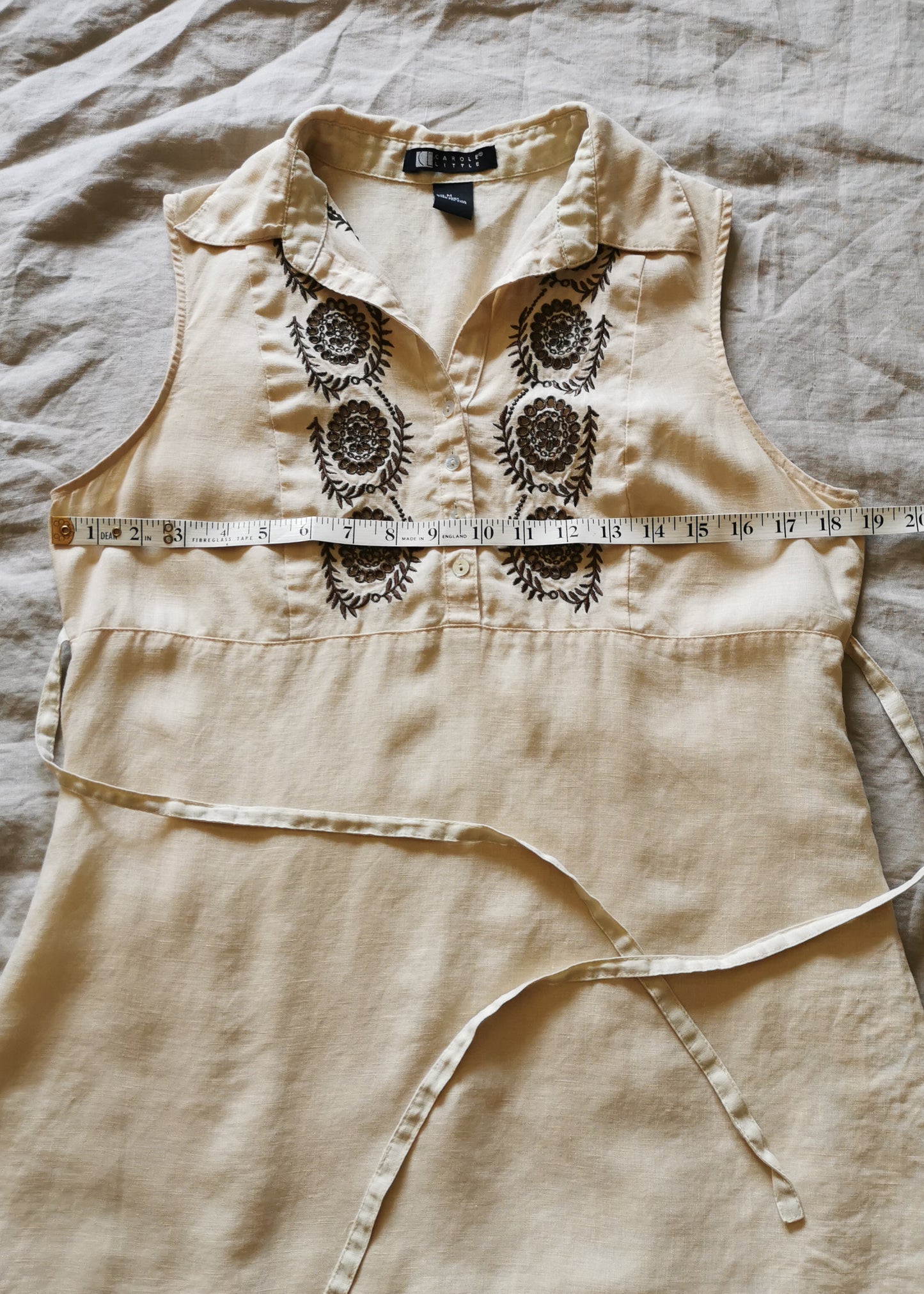 Carole Little Linen Top (M)