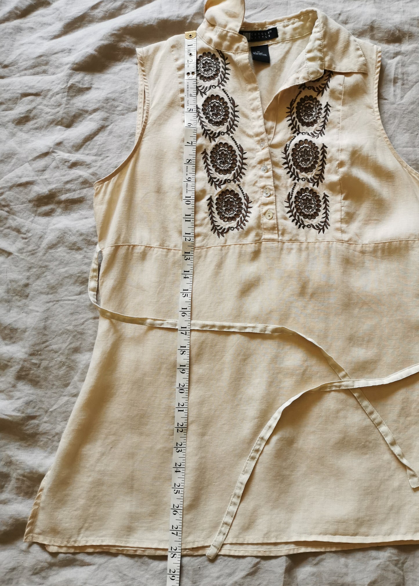 Carole Little Linen Top (M)