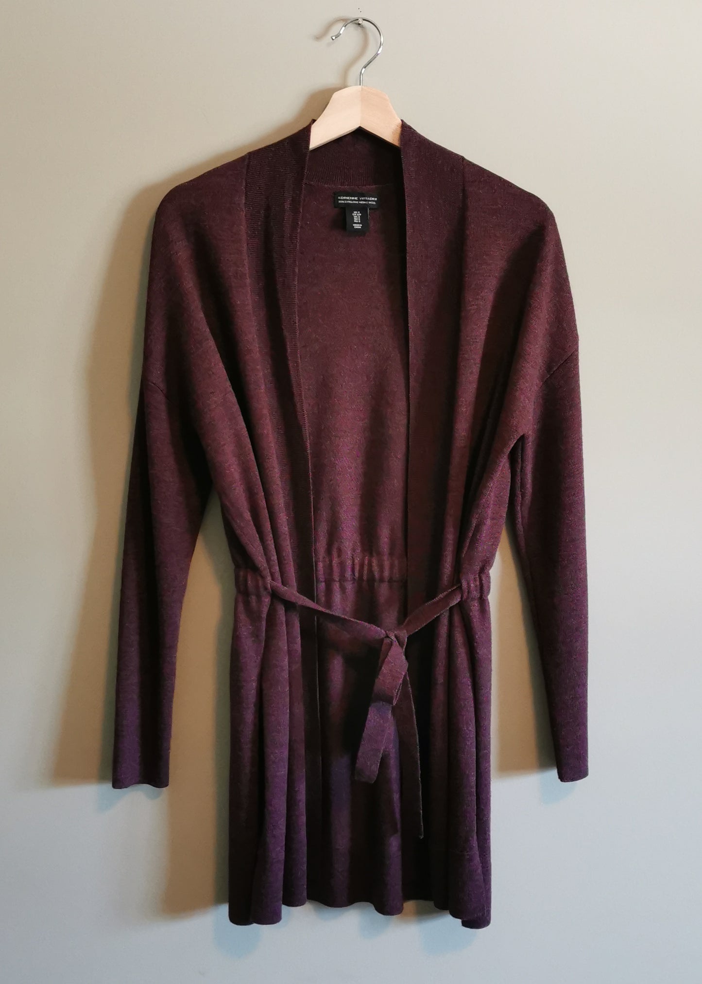 Adrienne Vittadini Merino Wool Cardigan (S)
