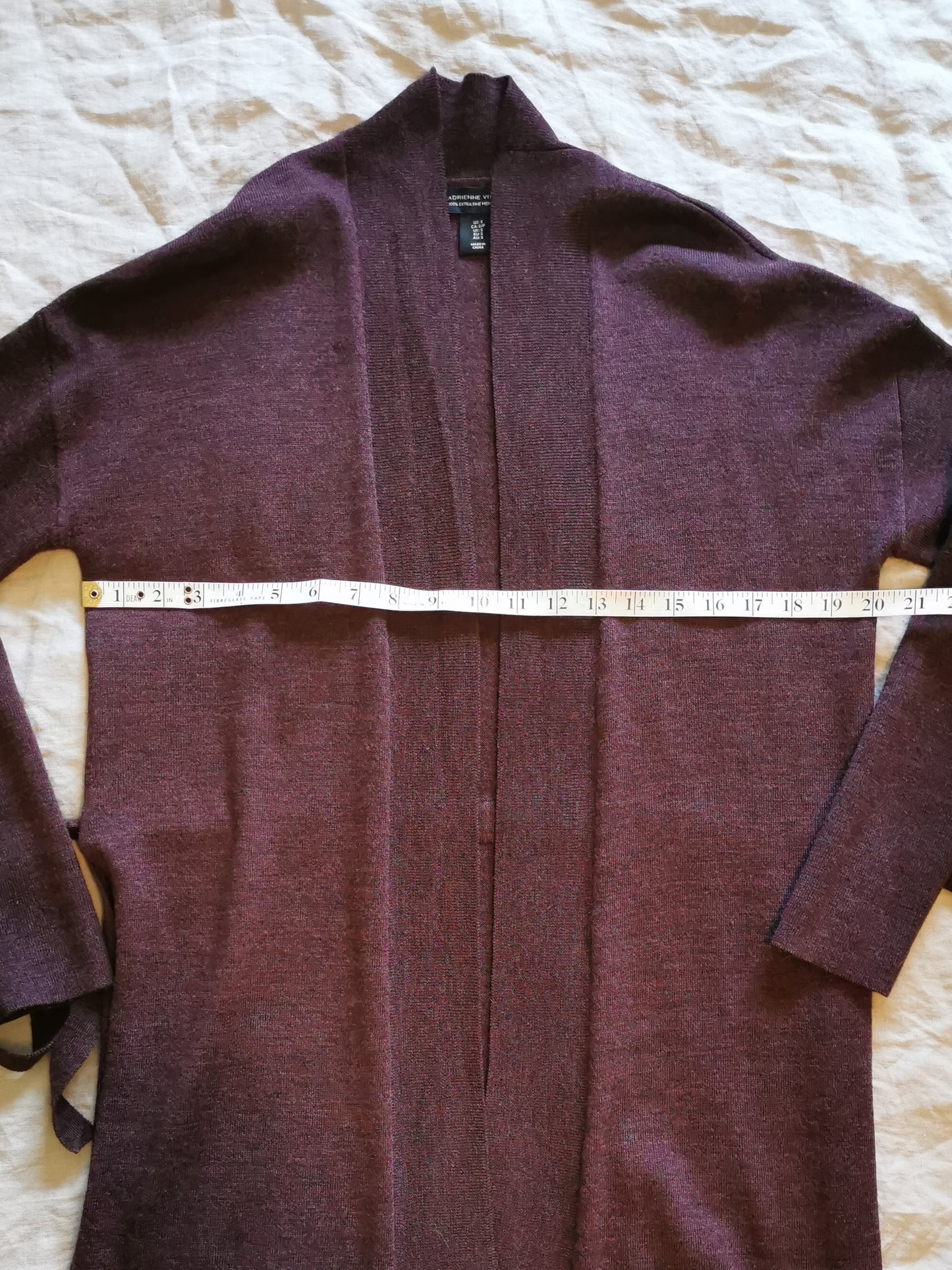 Adrienne Vittadini Merino Wool Cardigan (S)