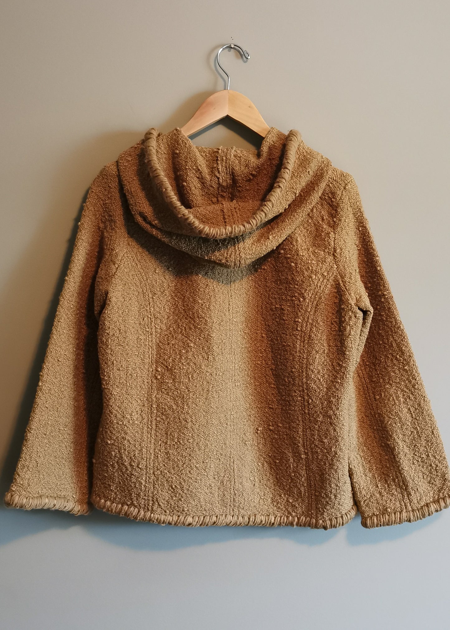 World Folk Art Wool Sweater Jacket (L)
