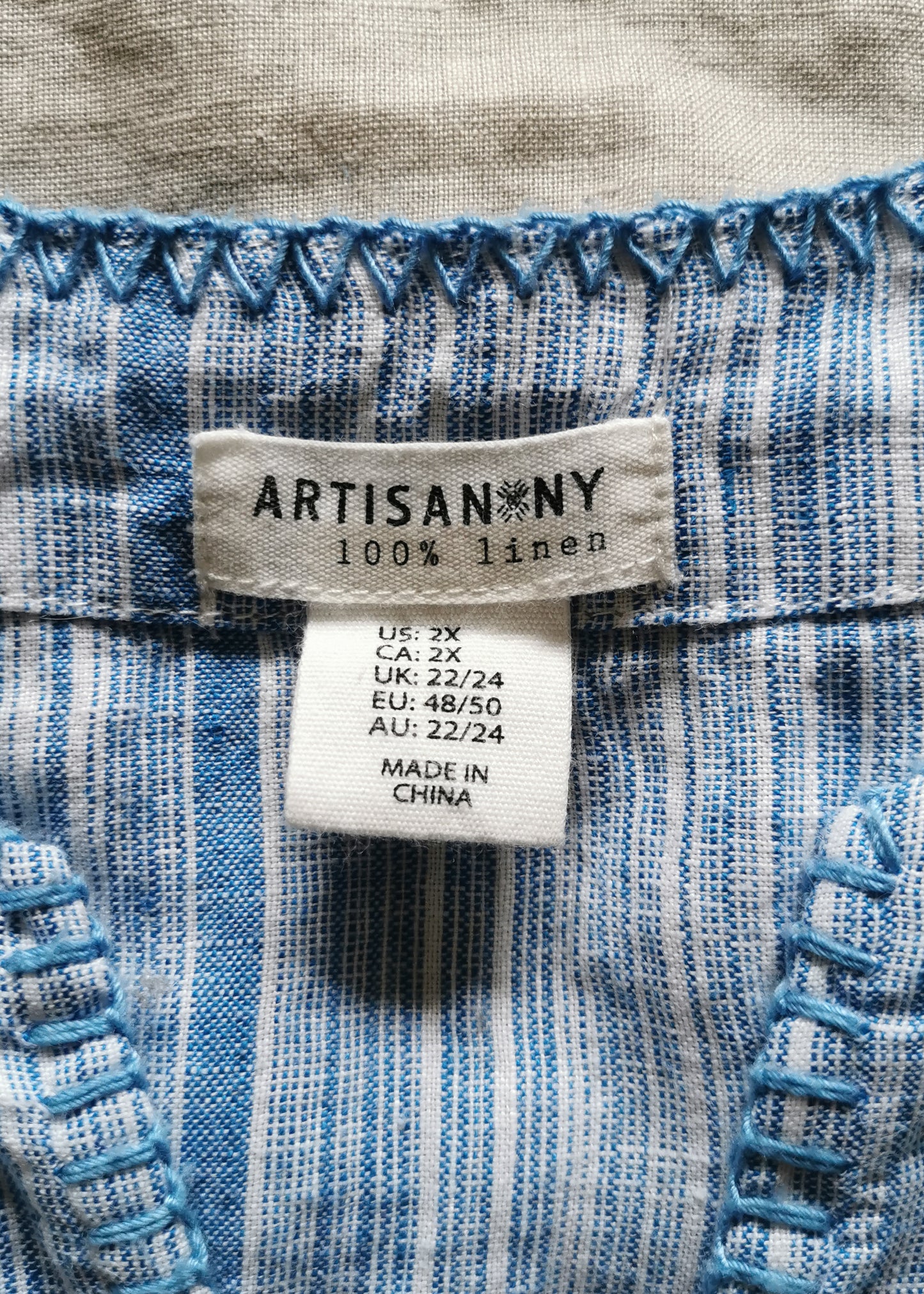 Artisan NY Linen Top (XXL)