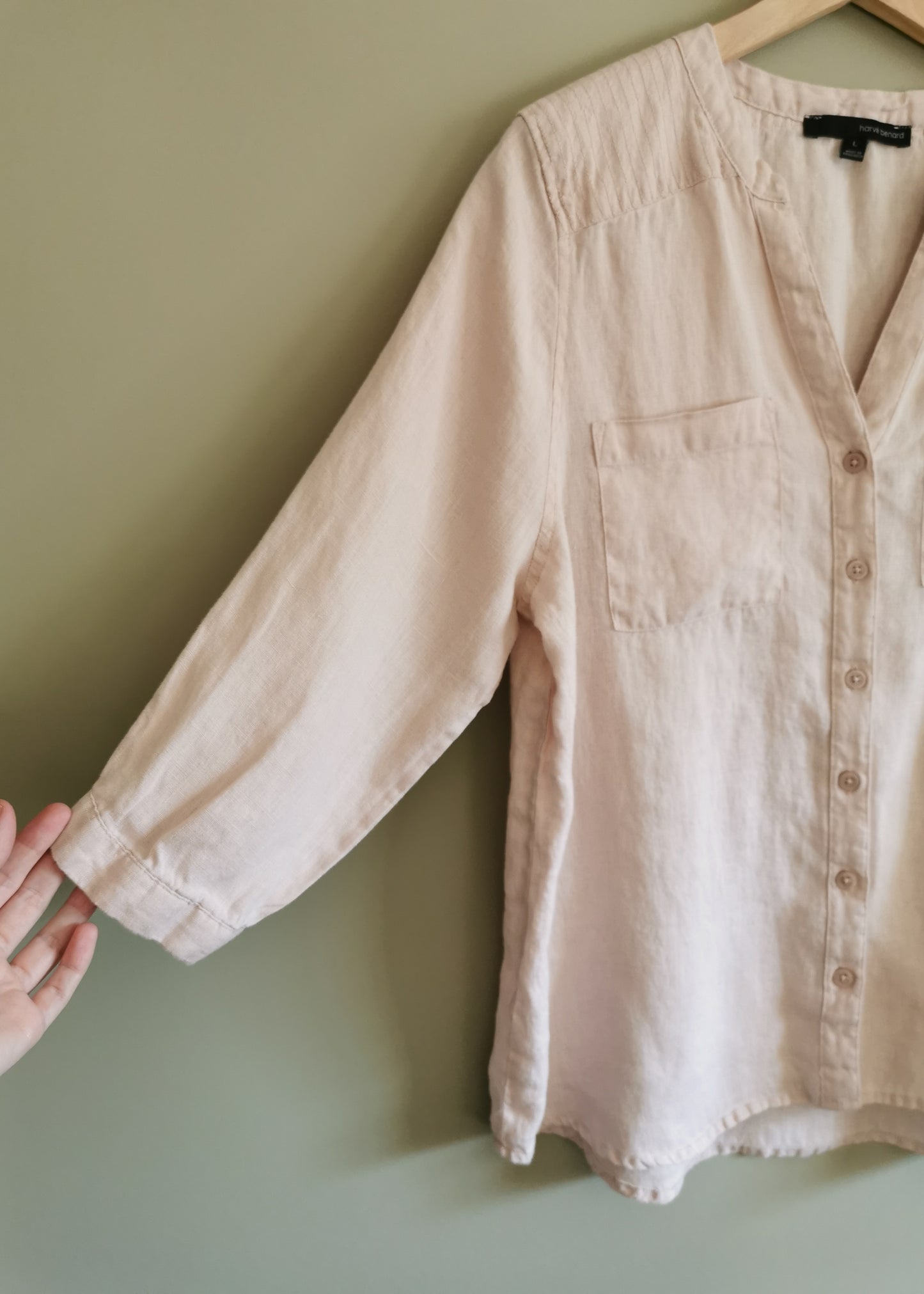 Harve Benard Linen Top (L)
