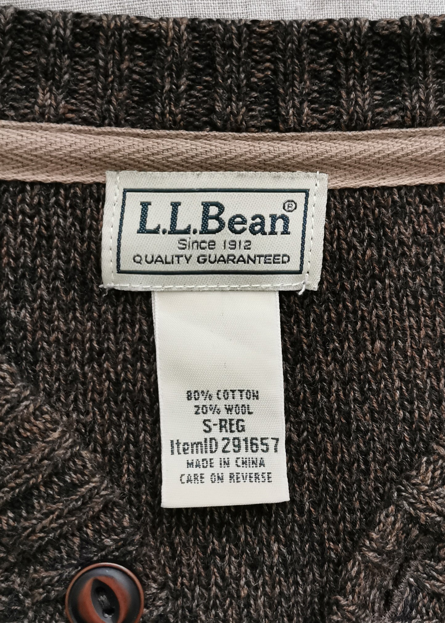 L.L. Bean Cotton & Wool Sweater (S)