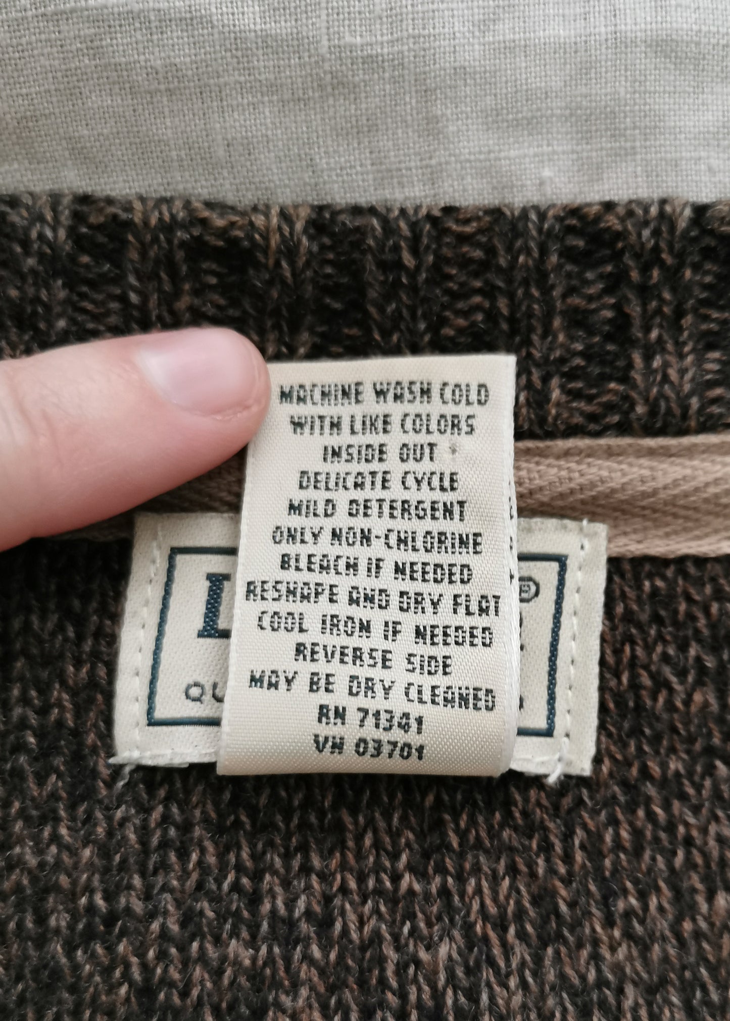 L.L. Bean Cotton & Wool Sweater (S)