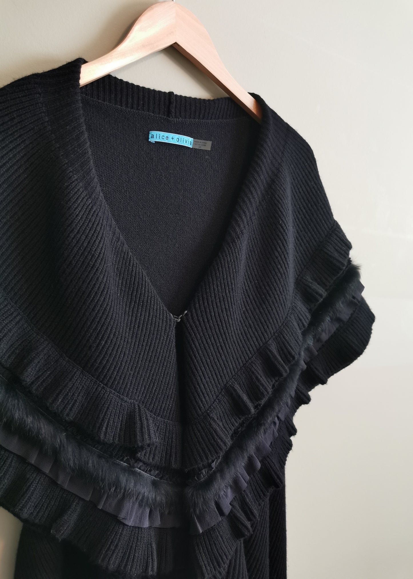 Alice + Olivia Wool & Cashmere Cardigan Vest (S)