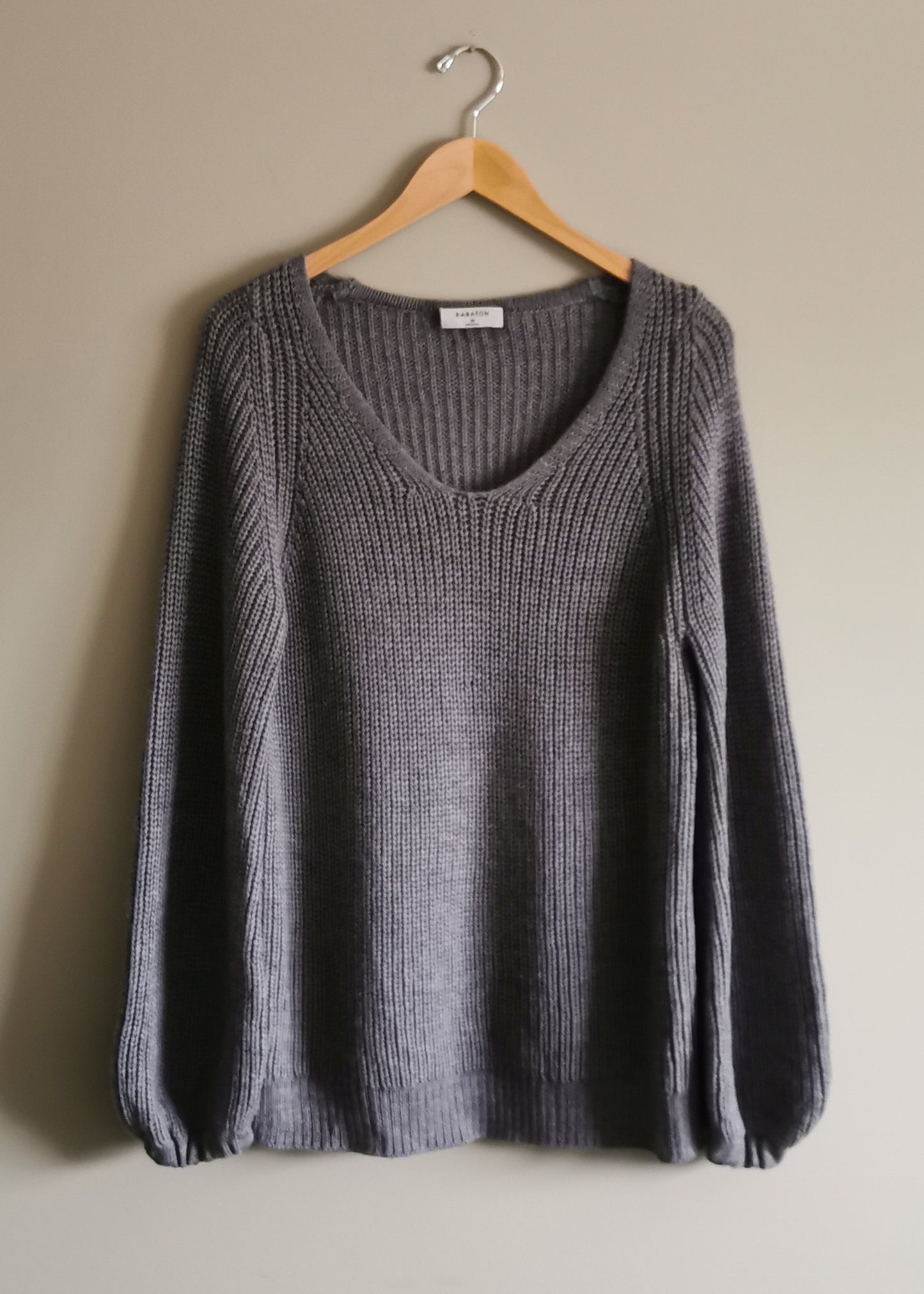 Babaton Merino Wool Valadon Balloon Sleeve Sweater (XS)