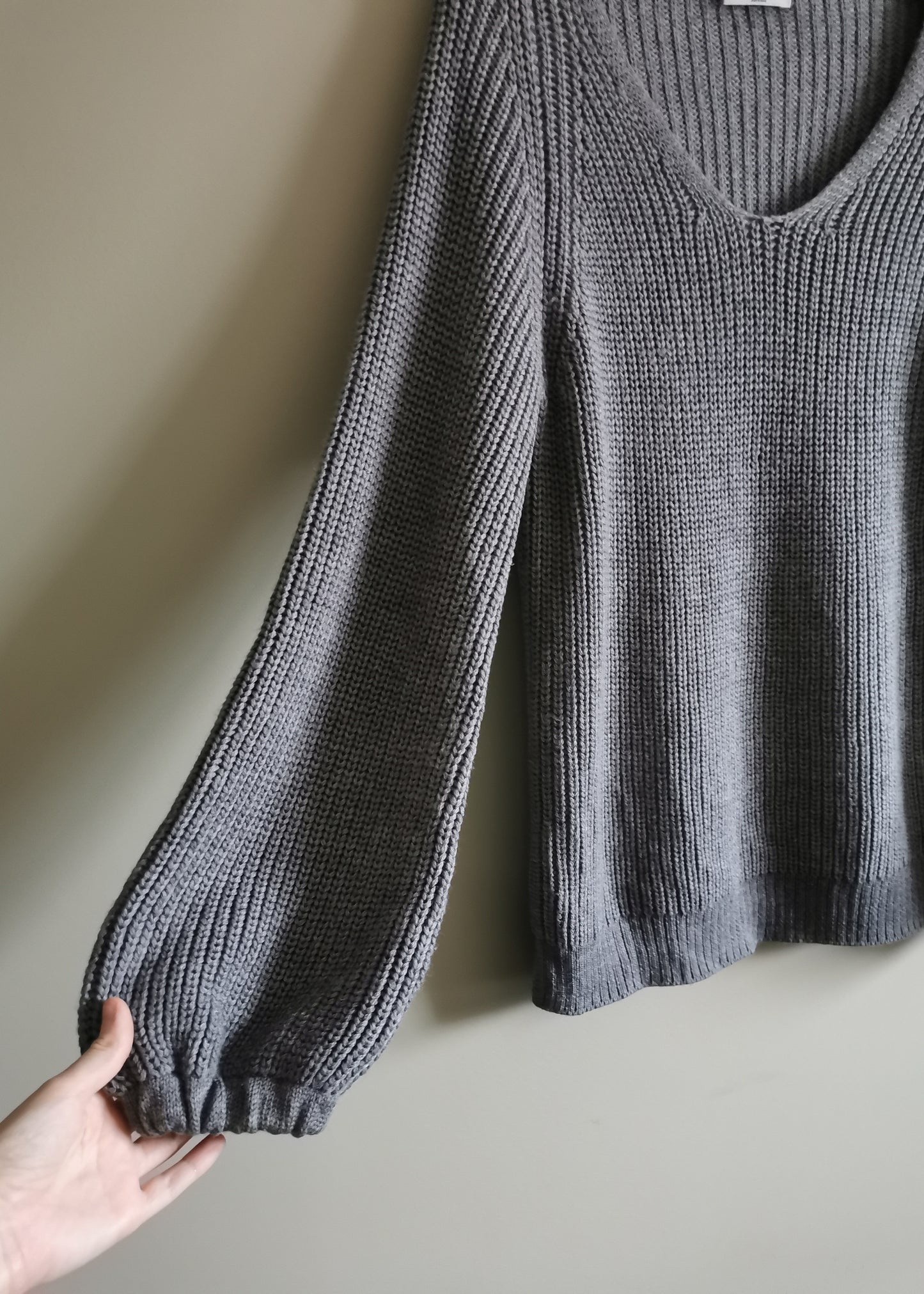 Babaton Merino Wool Valadon Balloon Sleeve Sweater (XS)