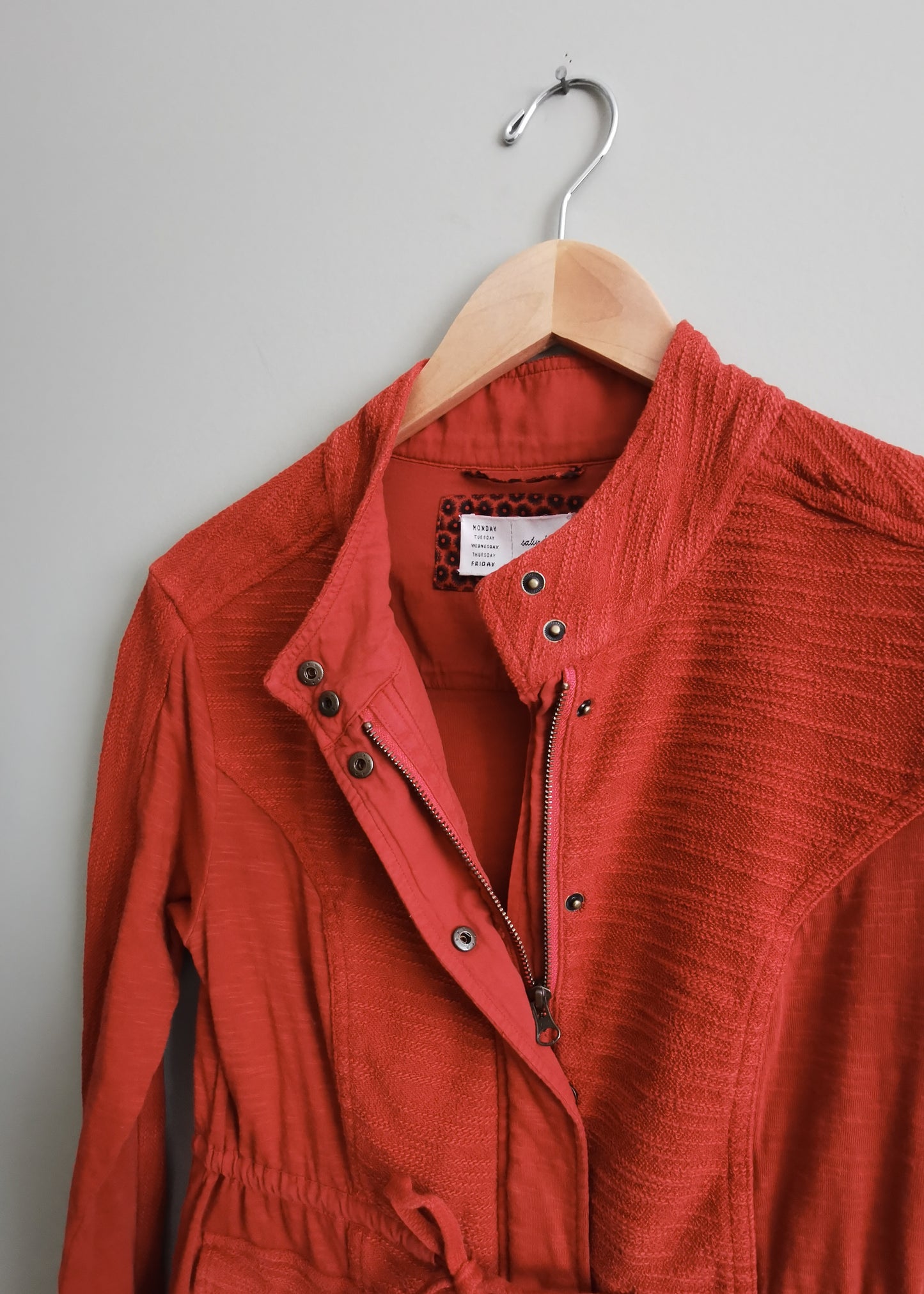 Anthropologie | Saturday Sunday Cotton Zipper Cardigan (M)