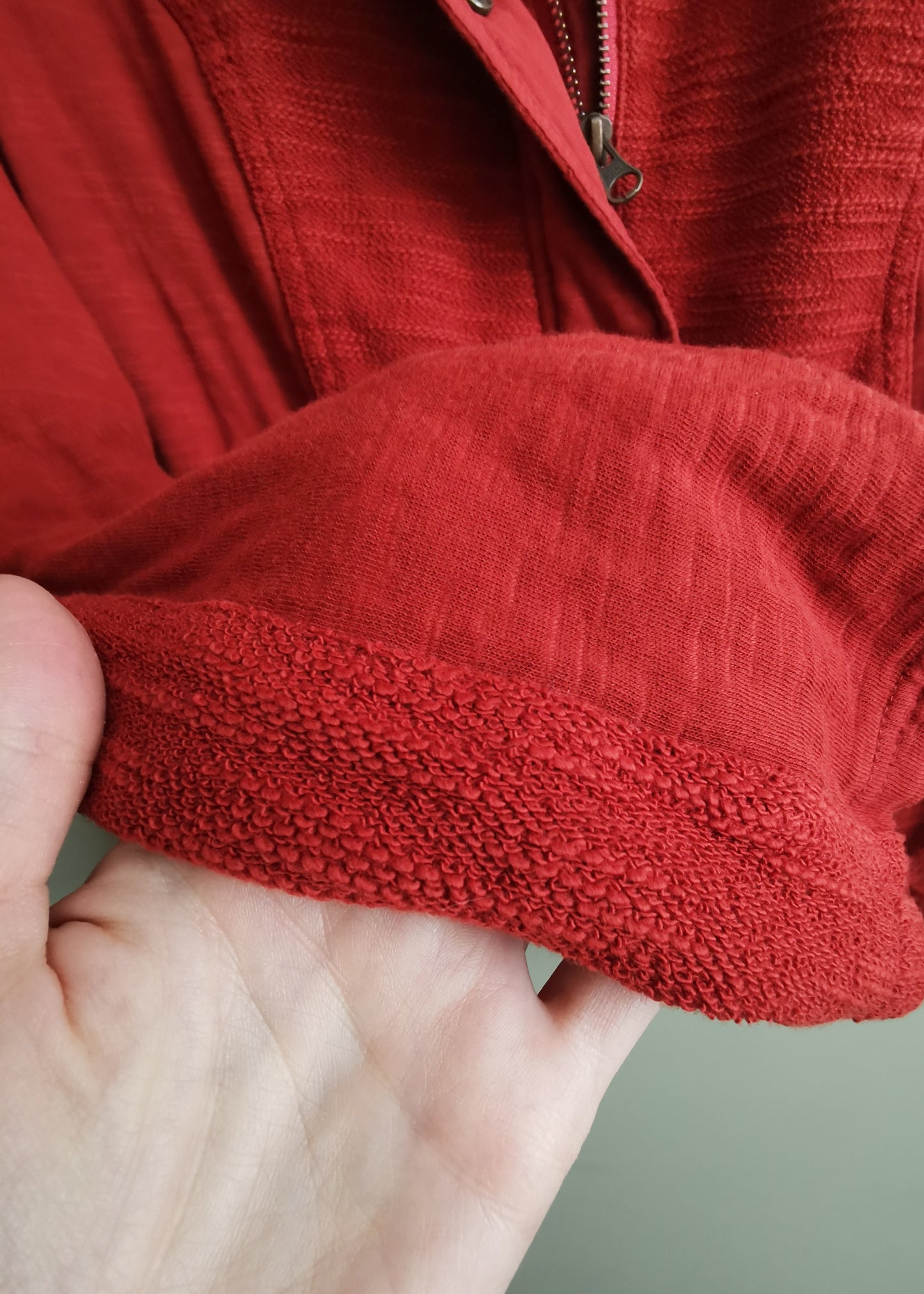 Anthropologie | Saturday Sunday Cotton Zipper Cardigan (M)
