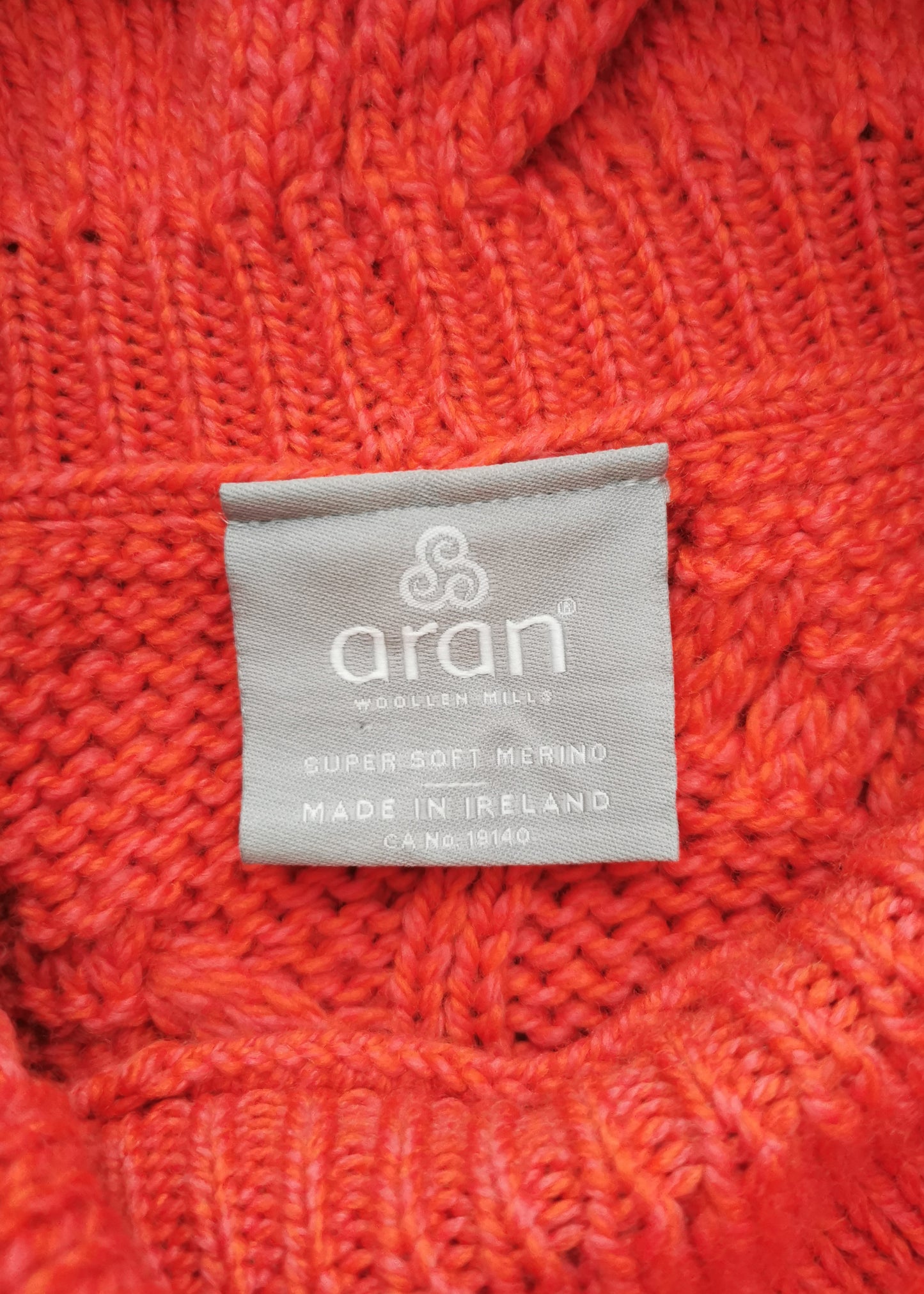 Aran Woolen Mills Kinsale Merino Wool Cable Knit Sweater (XXL)