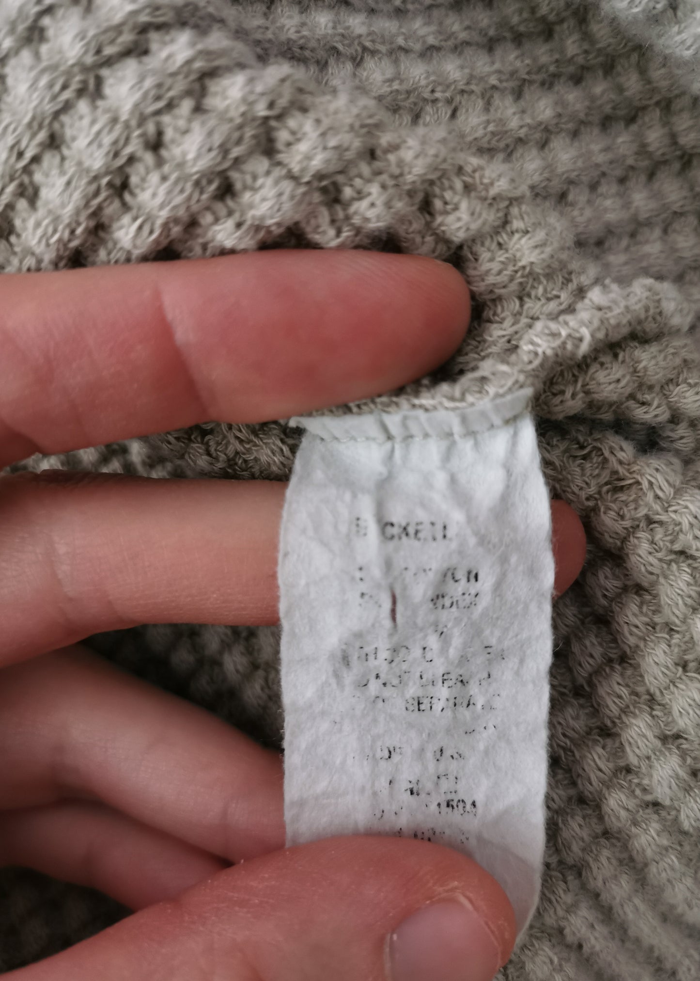 Bucketlist Cotton Waffle Knit Oversized Shirt (M)