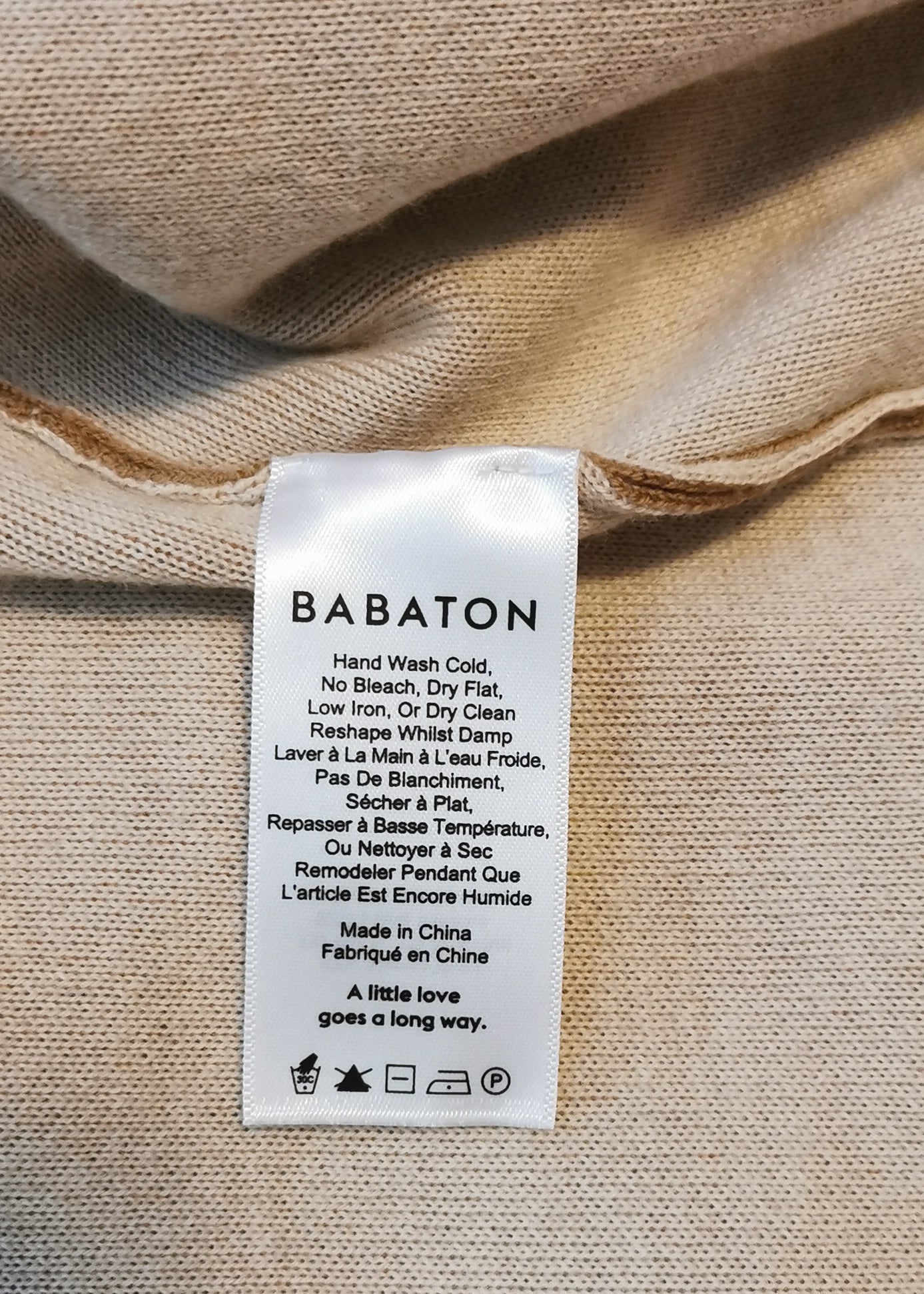 Babaton Merino Wool Cardigan (S)
