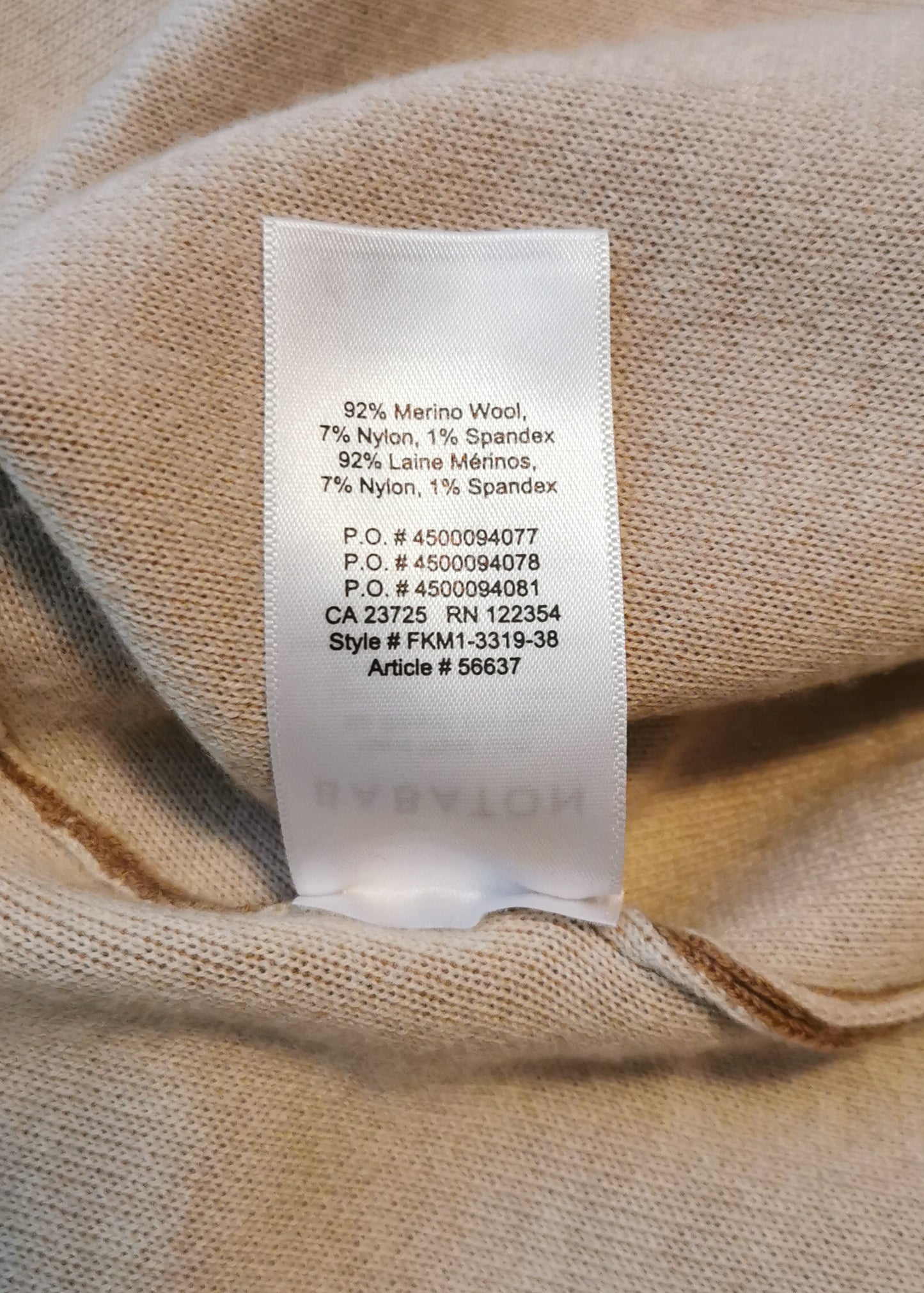 Babaton Merino Wool Cardigan (S)