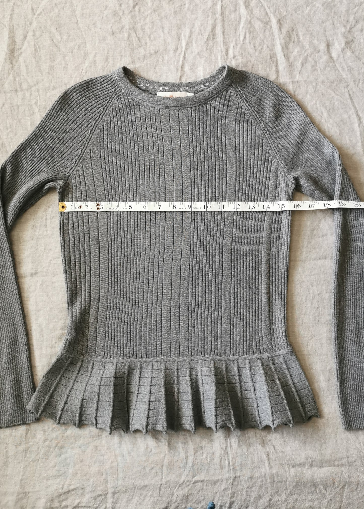 Tory Burch Silk & Cashmere Sienna Peplum Sweater (XS)