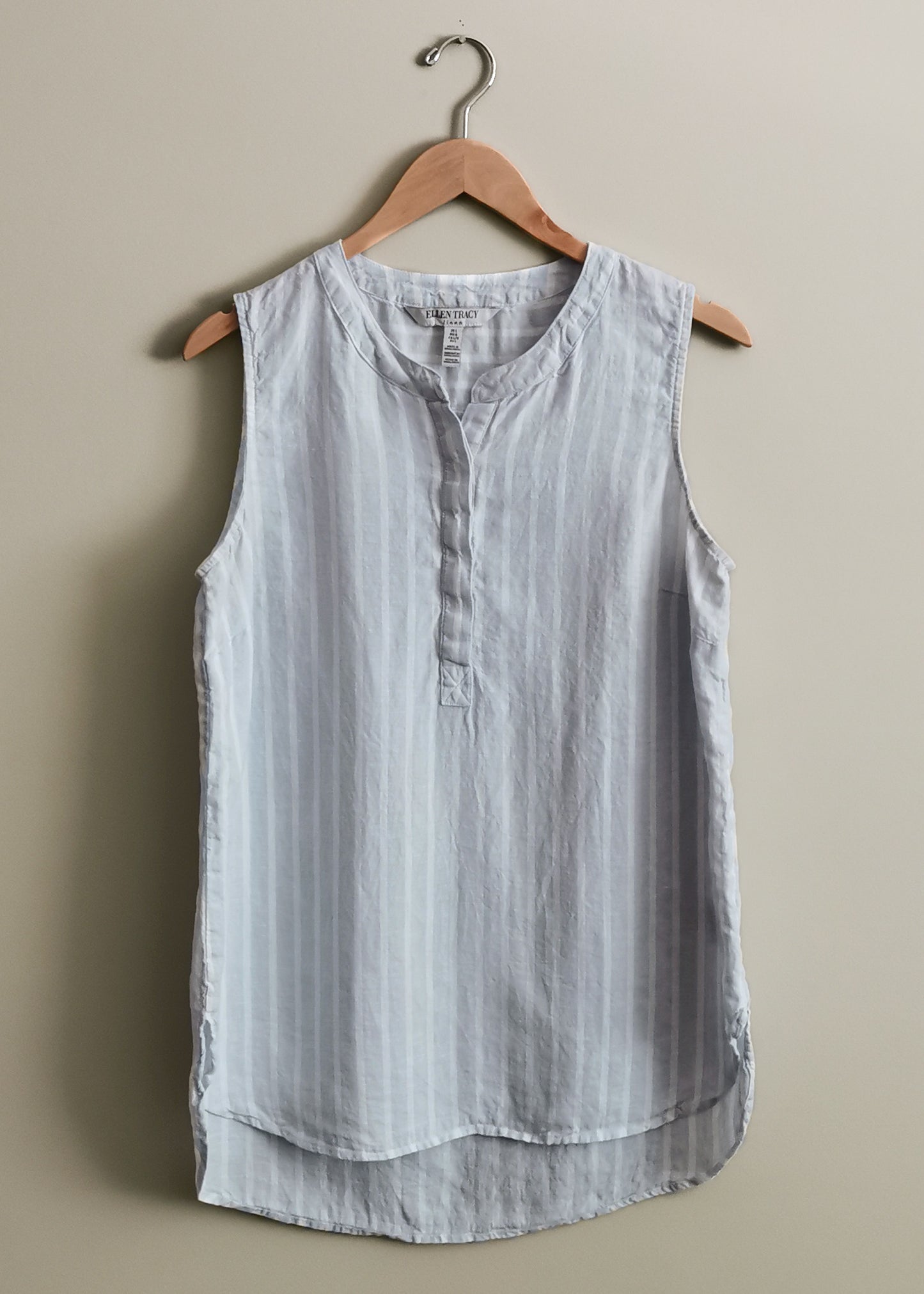 Ellen Tracy Linen Top (L)