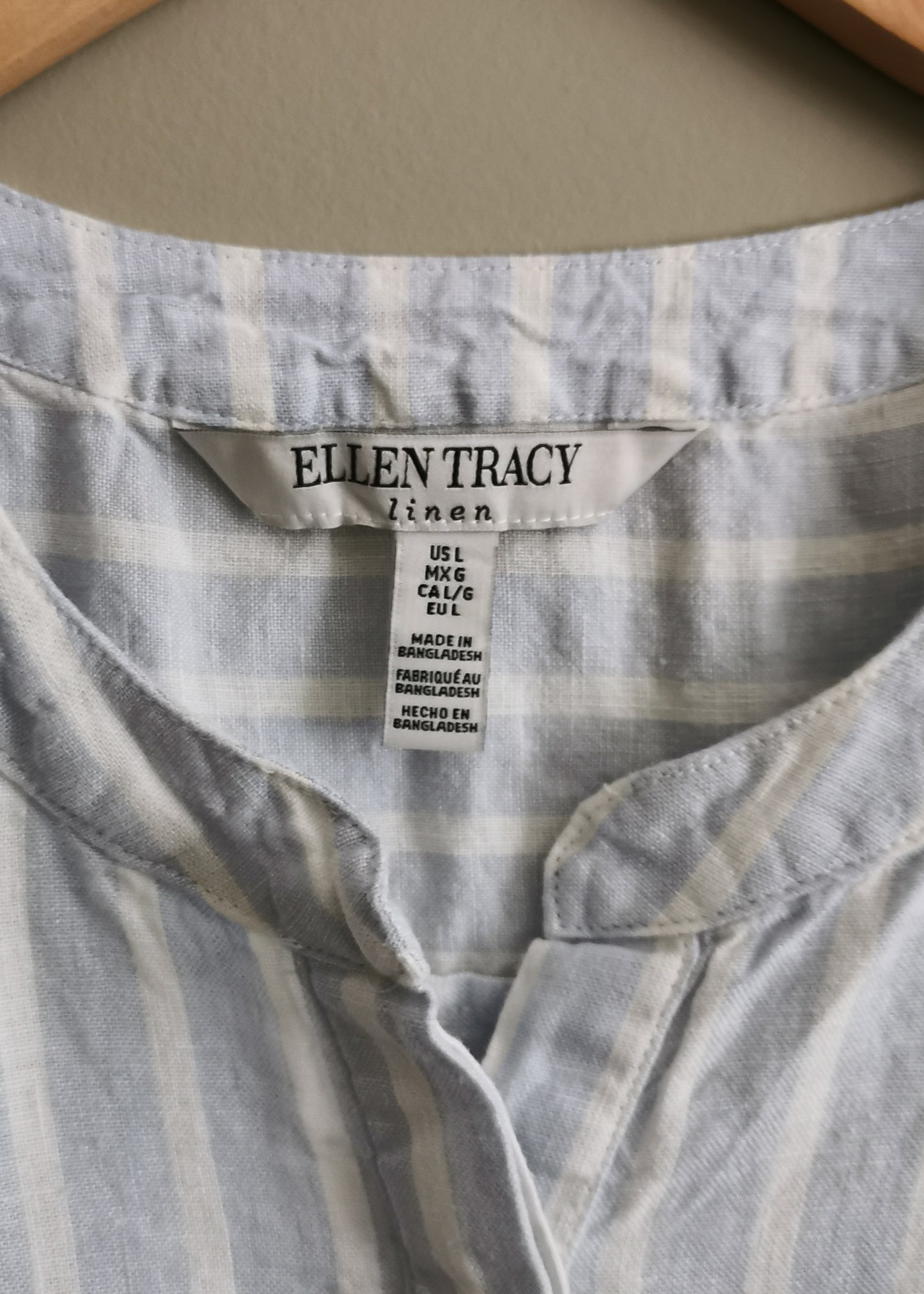 Ellen Tracy Linen Top (L)