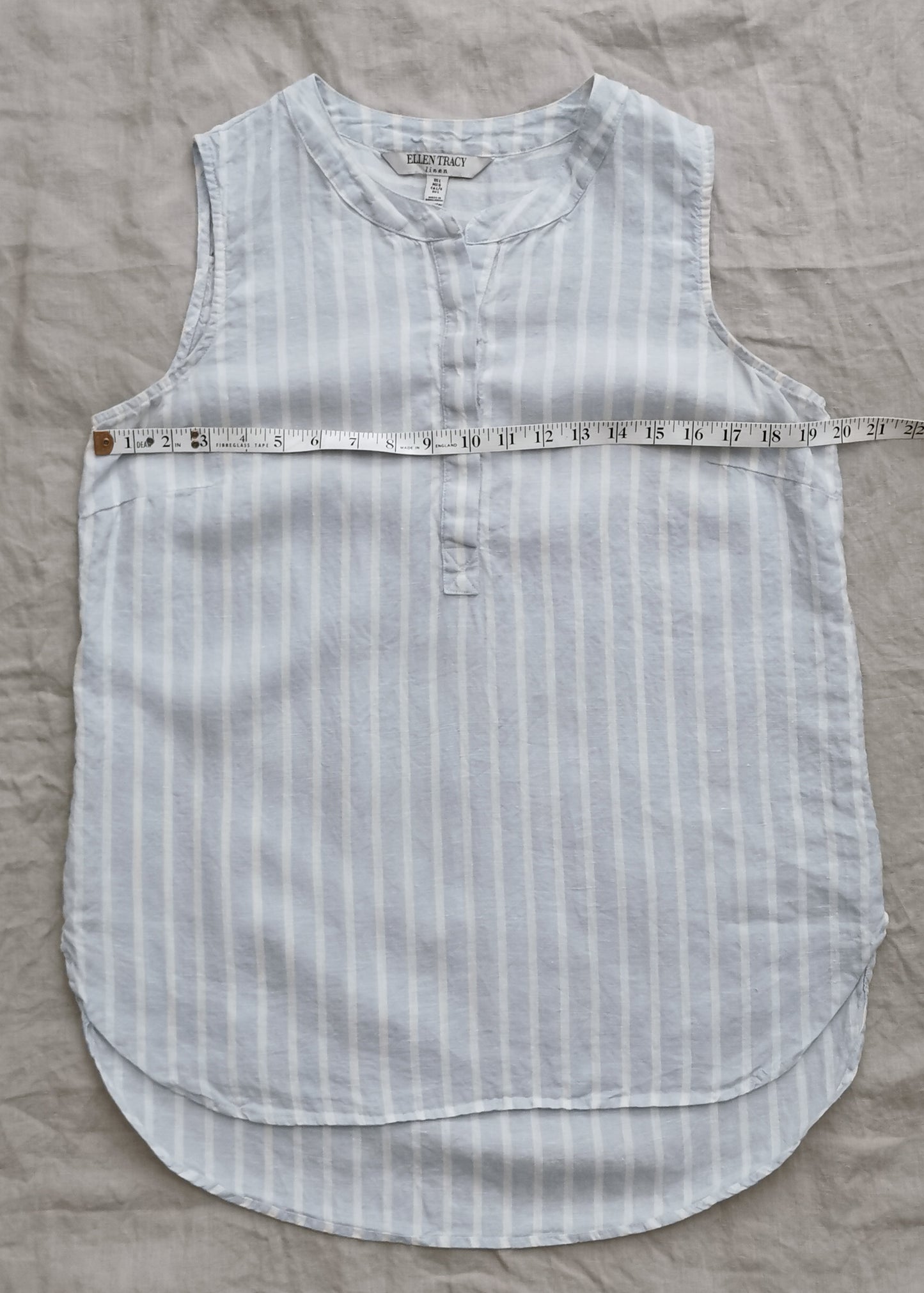 Ellen Tracy Linen Top (L)