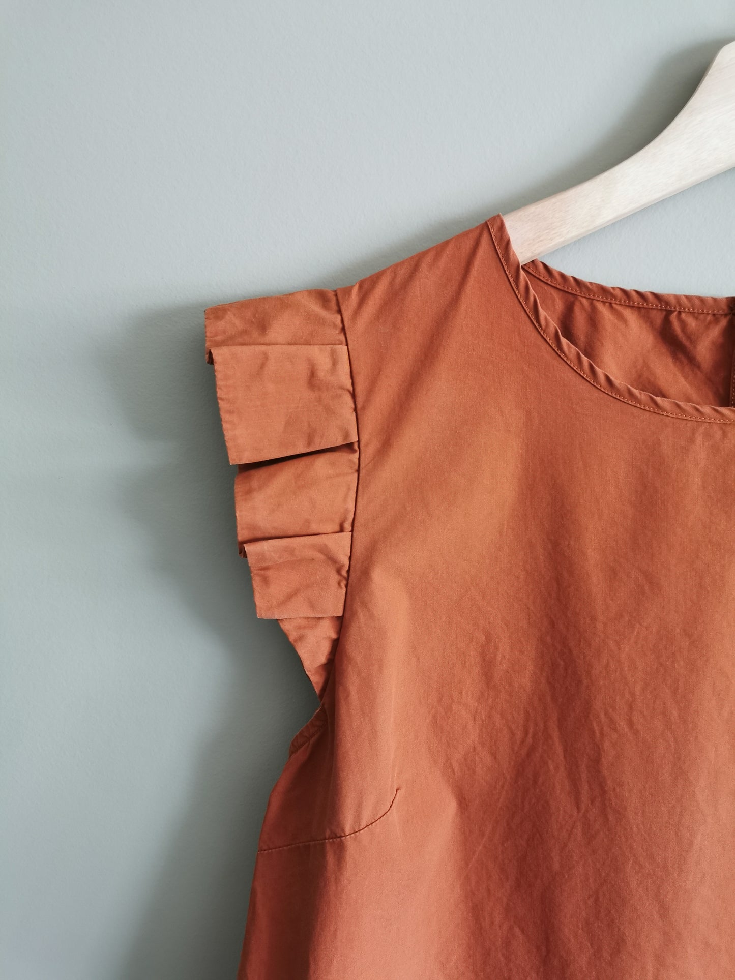 Mare Mare Anthropologie Cotton Aimee Ruffled Blouse (XS)