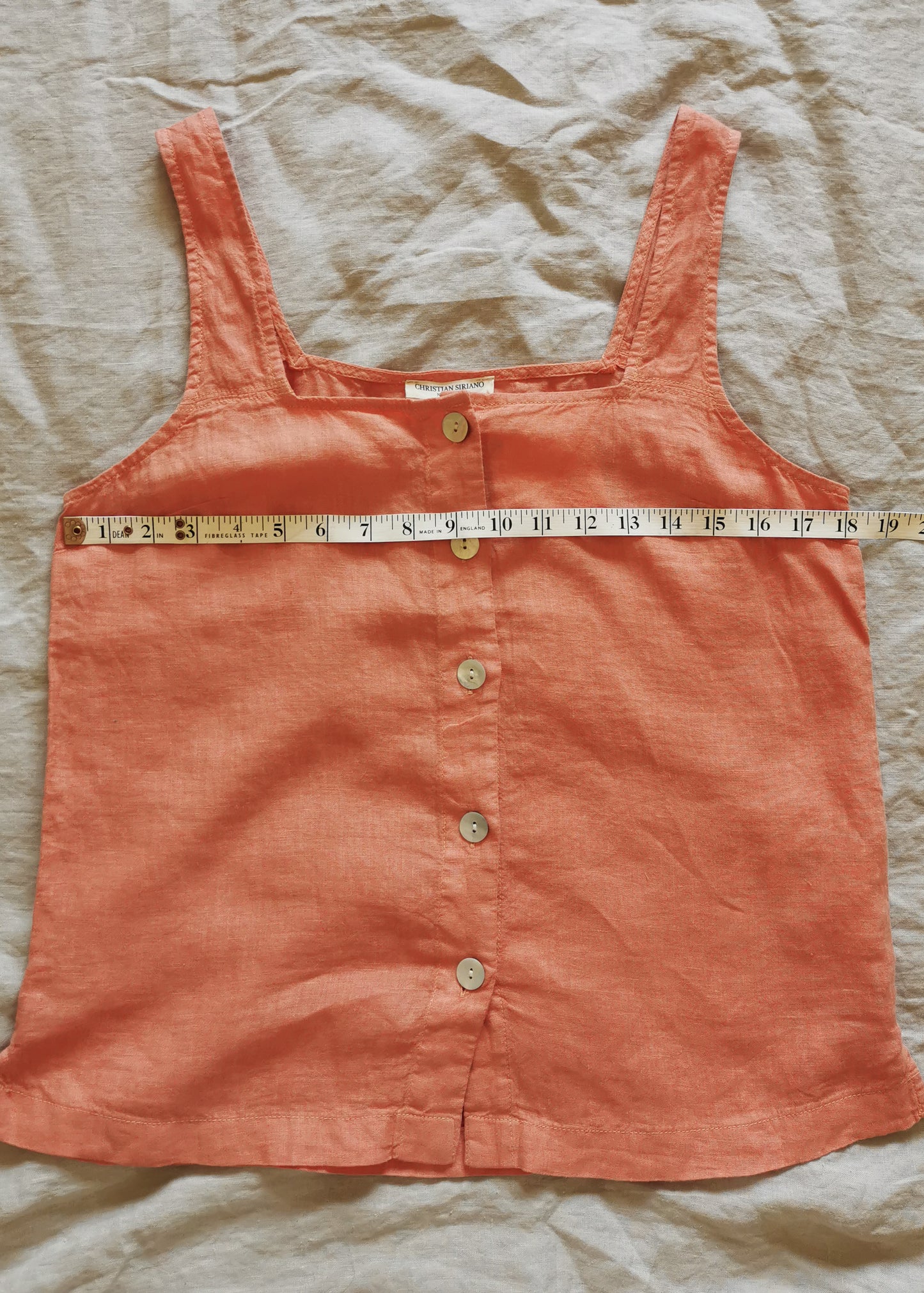 Christian Siriano Linen Top (S) NWT