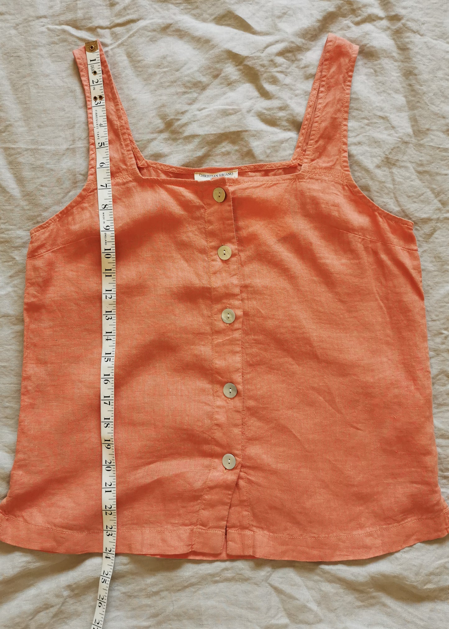 Christian Siriano Linen Top (S) NWT