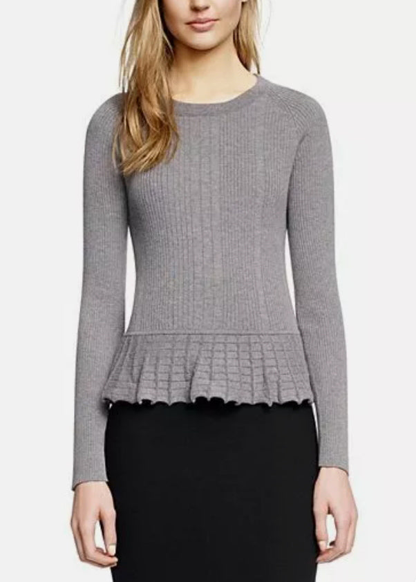 Tory Burch Silk & Cashmere Sienna Peplum Sweater (XS)