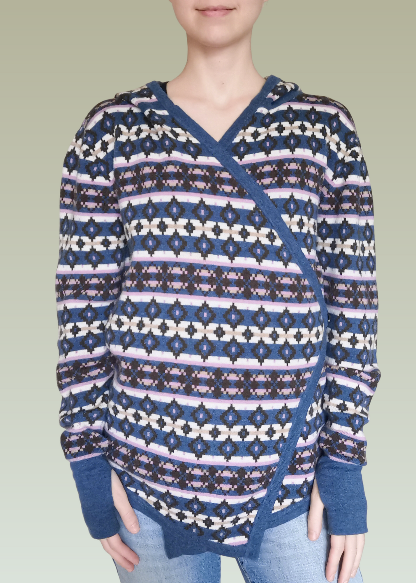 Betabrand Merino Wool & Cotton Cardigan (S/M)