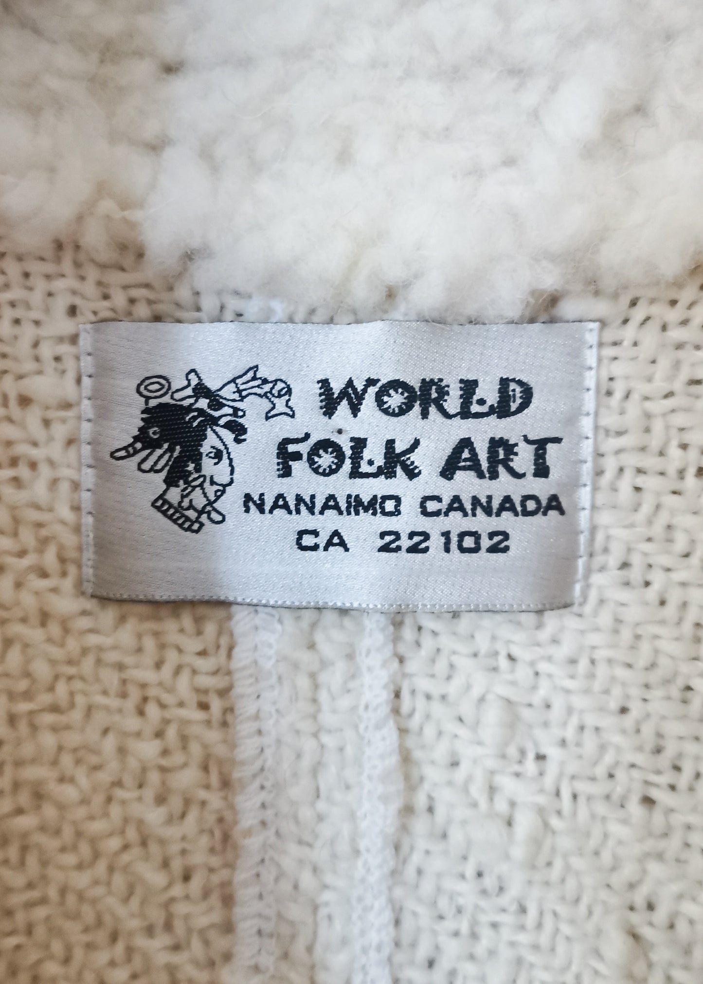 World Folk Art Wool Sweater Jacket (L)