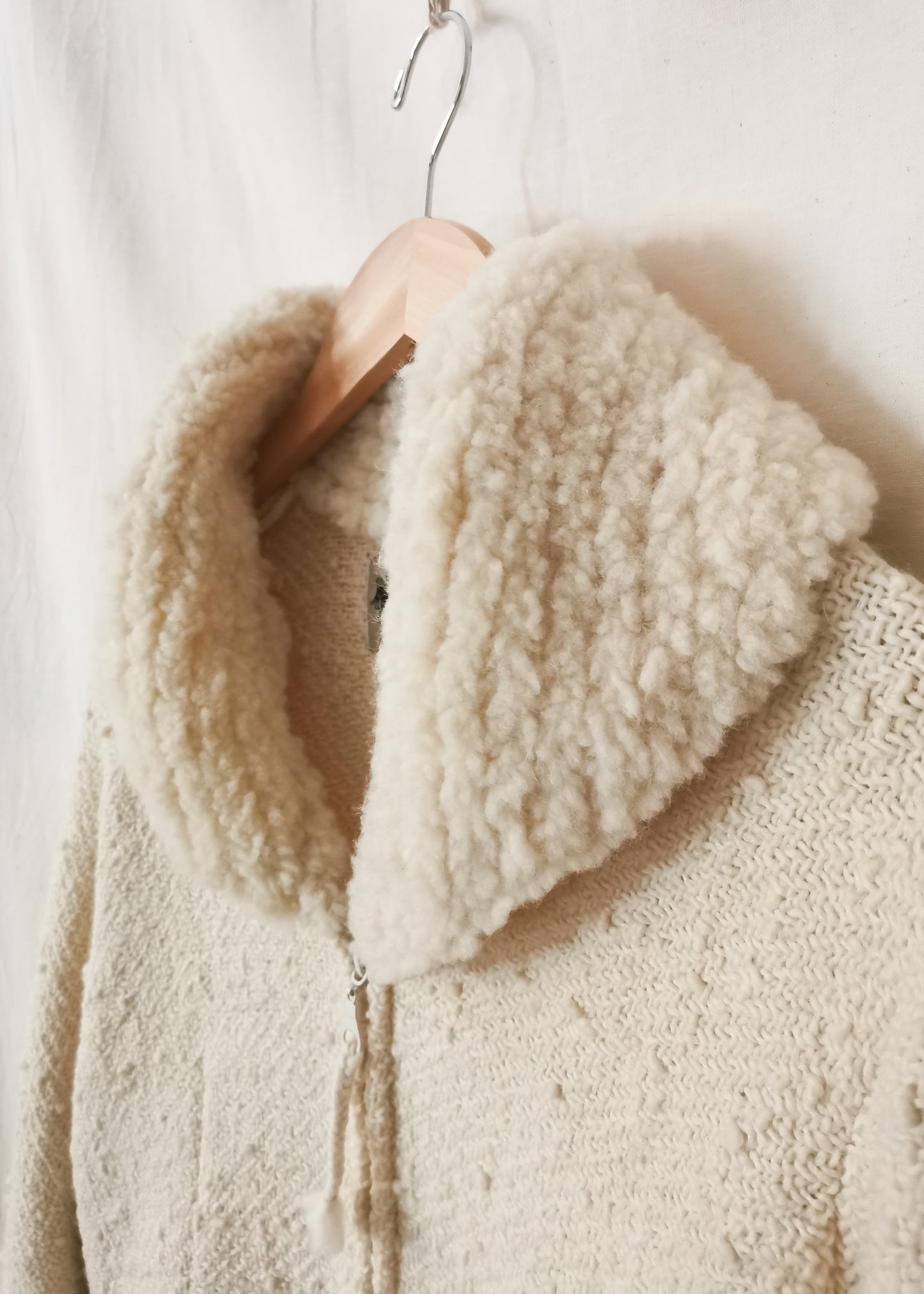 World Folk Art Wool Sweater Jacket (L)