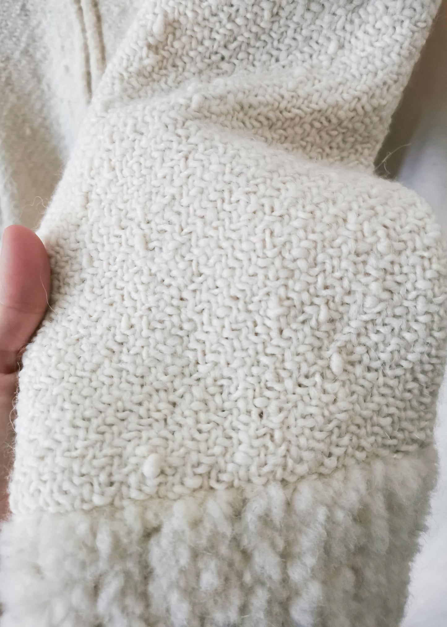 World Folk Art Wool Sweater Jacket (L)